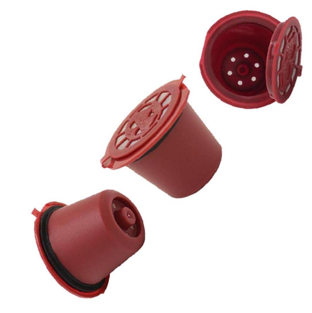 Refillable Coffee Capsules 4-Pack - Reusable Coffee Filter Baskets for Nespresso Machines | Eco-Friendly & Durable | Perfect for Home, Office & Travel Use