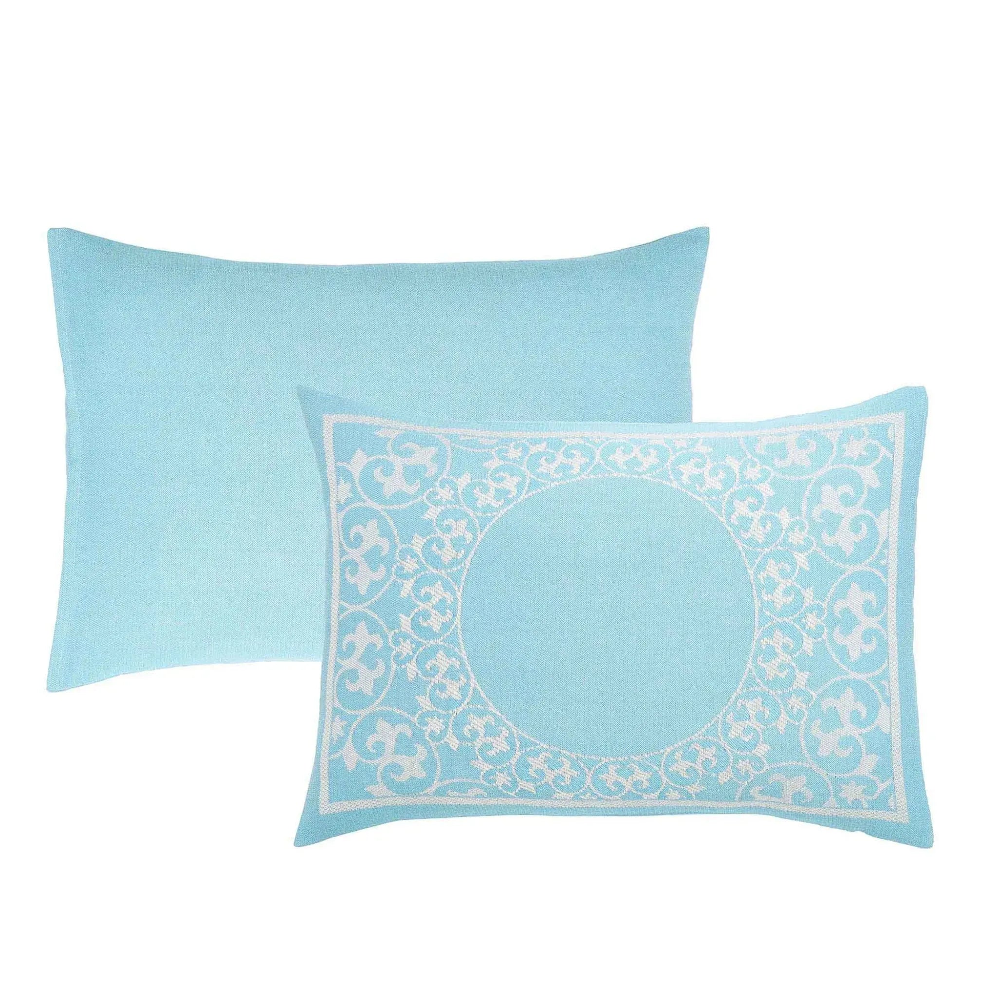 Lyron Cotton Blend Woven Jacquard Floral Scroll Bedspread Set - Queen Size Luxury Bedding for Master Bedroom & Guest Room Decor