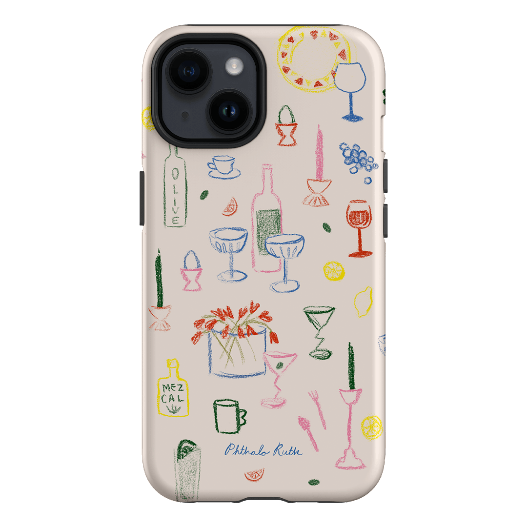 Stylish Protective Dinnerware Design Phone Case - Trendy & Durable Cover for iPhone & Android - Perfect for Dining Out, Parties & Everyday Use