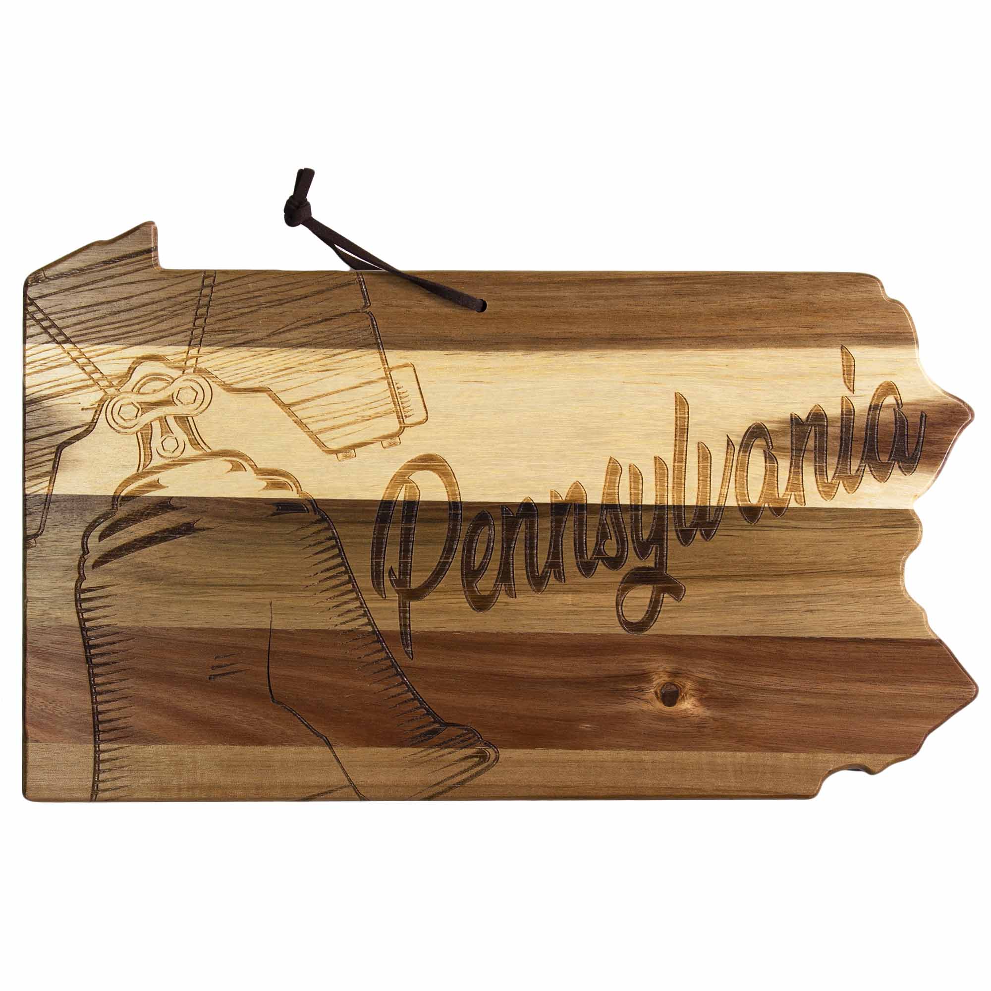 Premium Pennsylvania Wood Cutting Board by Rock & Branch® - Handcrafted Hardwood Chopping Block for Kitchen, Charcuterie & Serving - Perfect for Home Chefs & Entertaining