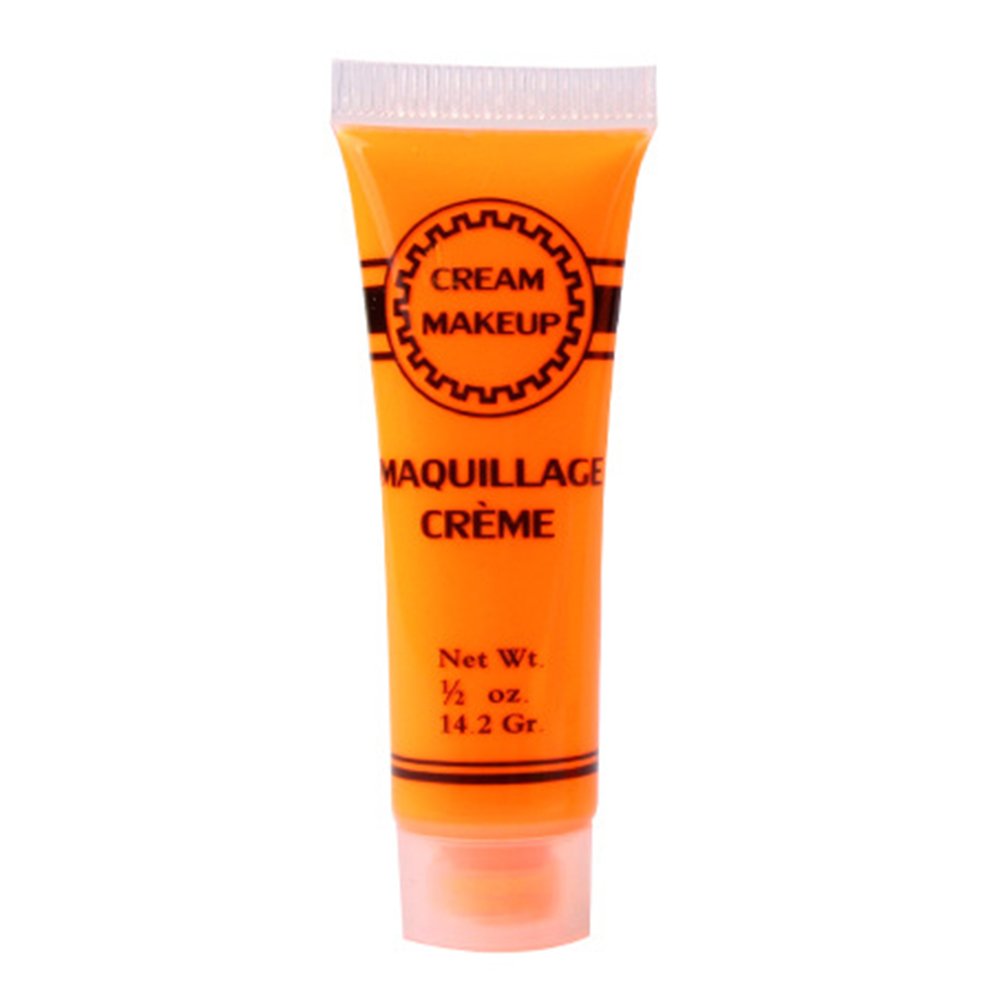 Non-Toxic Halloween Face Paint Cream - 19g Orange Body Paint for Kids & Adults | Safe for Face & Body Art, Party Makeup, Cosplay & Costume Events