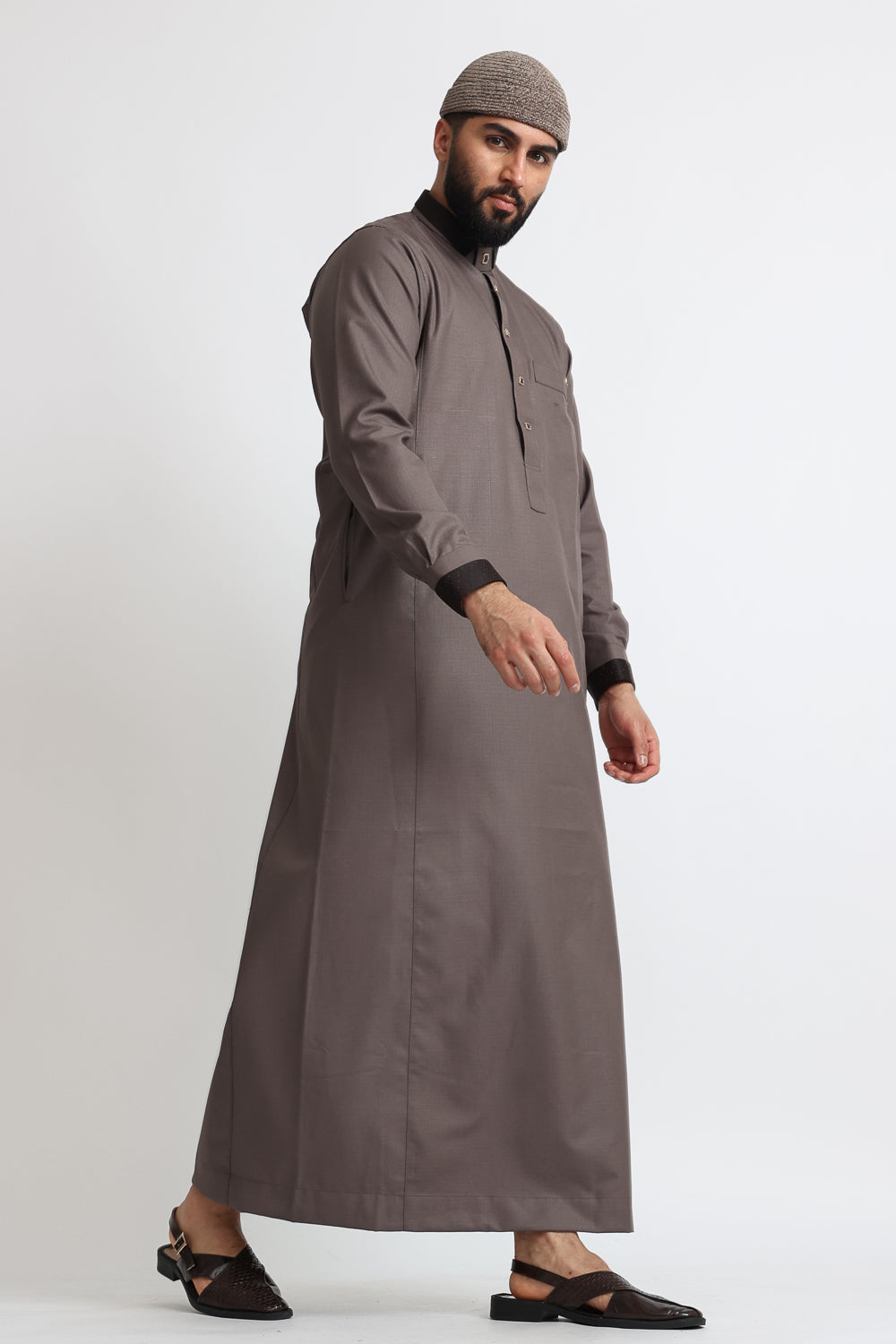 Premium J131 Noble Robe Thobe for Men - Traditional Islamic Arabic Dress - Perfect for Eid, Ramadan & Special Occasions