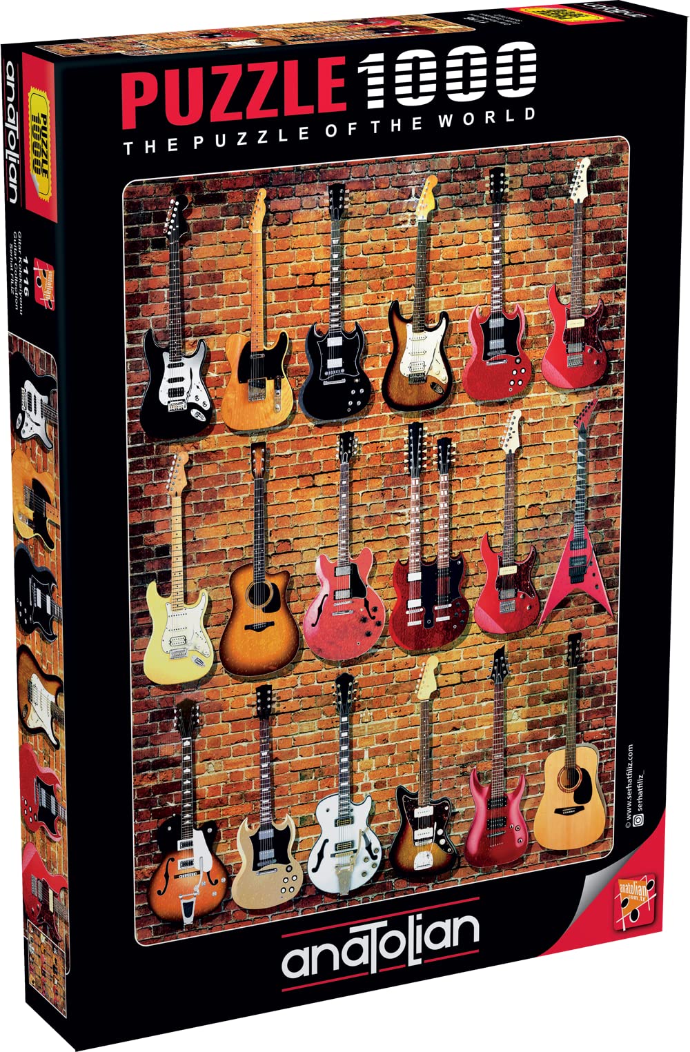 1000 Piece Jigsaw Puzzle - Anatolian Guitar Collection #1116 | Challenging Adult Puzzle for Music Lovers | Perfect for Family Game Night & Home Decor