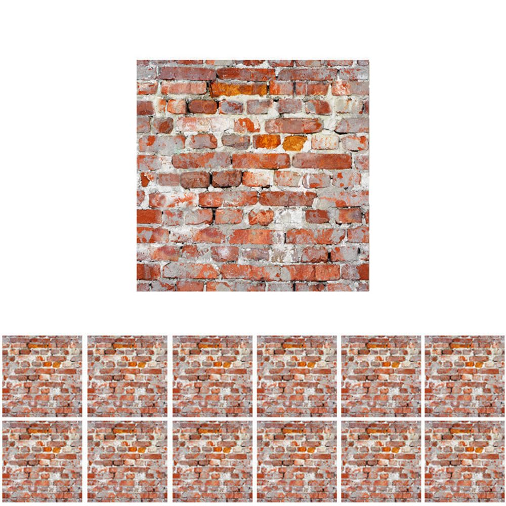 Self-Adhesive Miniature Dollhouse Wallpaper & Flooring Set - 1:12 Scale Mini Dollhouse Accessories (12pcs) - Perfect for DIY Dollhouse Decor, Model House Projects & Miniature Room Displays