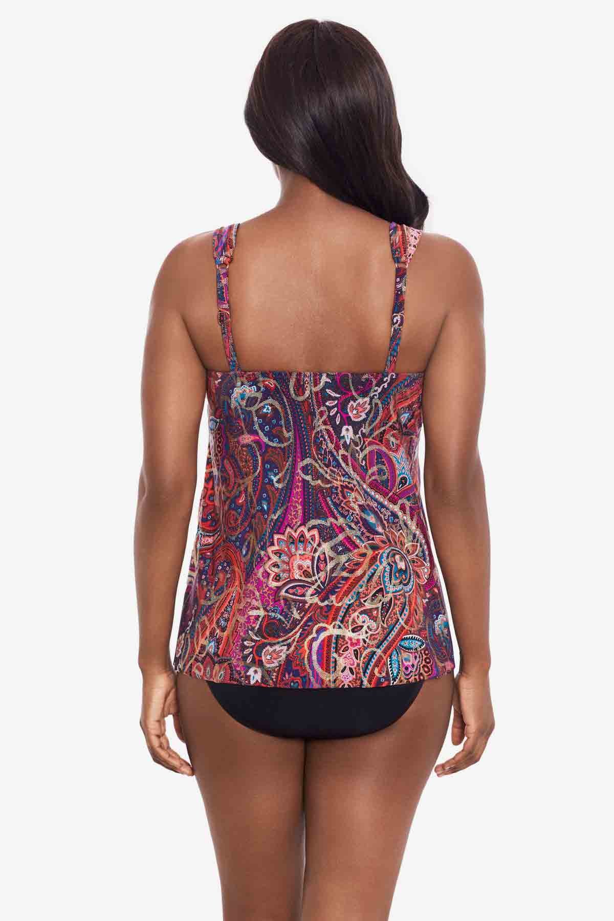 Dazzle Dynasty Tankini Top for Women - Stylish Swimwear for Beach, Pool & Summer Vacations