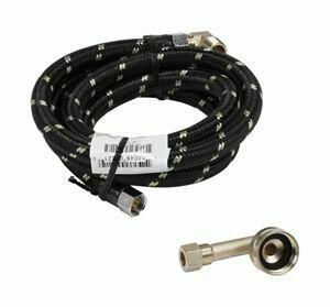 Amana W10278635RP Dishwasher Water Line Installation Kit - Black | Easy DIY Dishwasher Hookup for Home Kitchen & RV Use