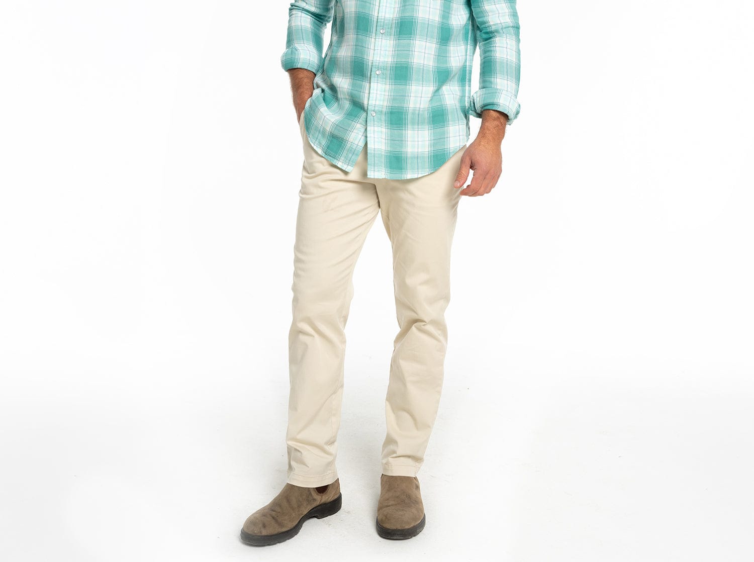 Men's Classic Cruiser Twill Pants in Khaki - Comfortable Casual Chinos for Work, Travel & Everyday Wear