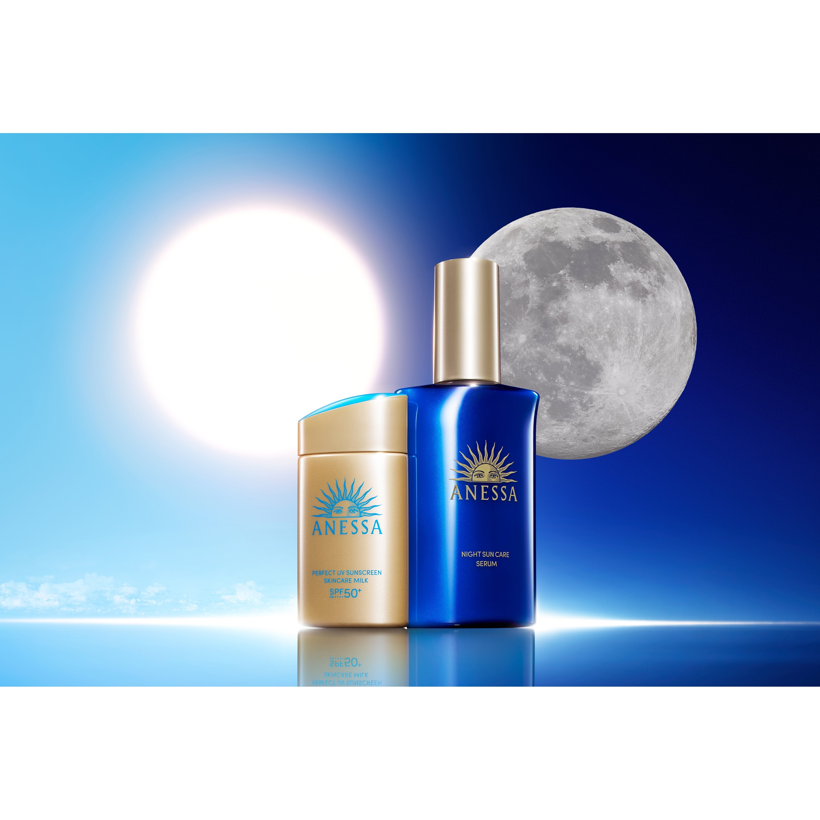 Anessa Sun Care Repair Serum Overnight Face & Body Moisturizer 180ml - Hydrating & Soothing After Sun Care for Dry Skin - Perfect for Post-Sun Exposure, Travel & Beach Days