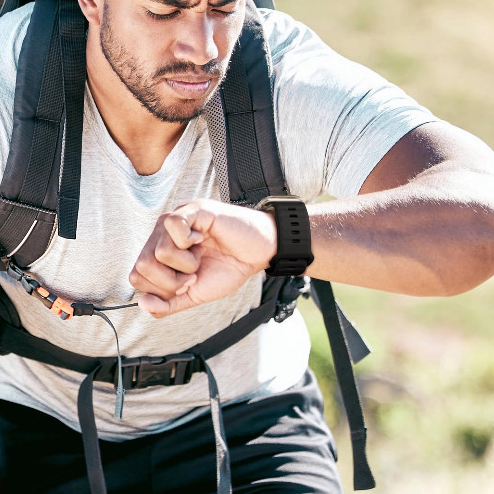 Premium Soft Silicone Sport Band for Apple Watch Ultra/Series 10/9/8/7/6/5/4/3/2/1 - Compatible with 49mm 46mm 45mm 44mm 42mm 41mm 40mm 38mm - Durable & Comfortable Replacement Strap for Men & Women - Perfect for Workouts, Running & Everyday Wear