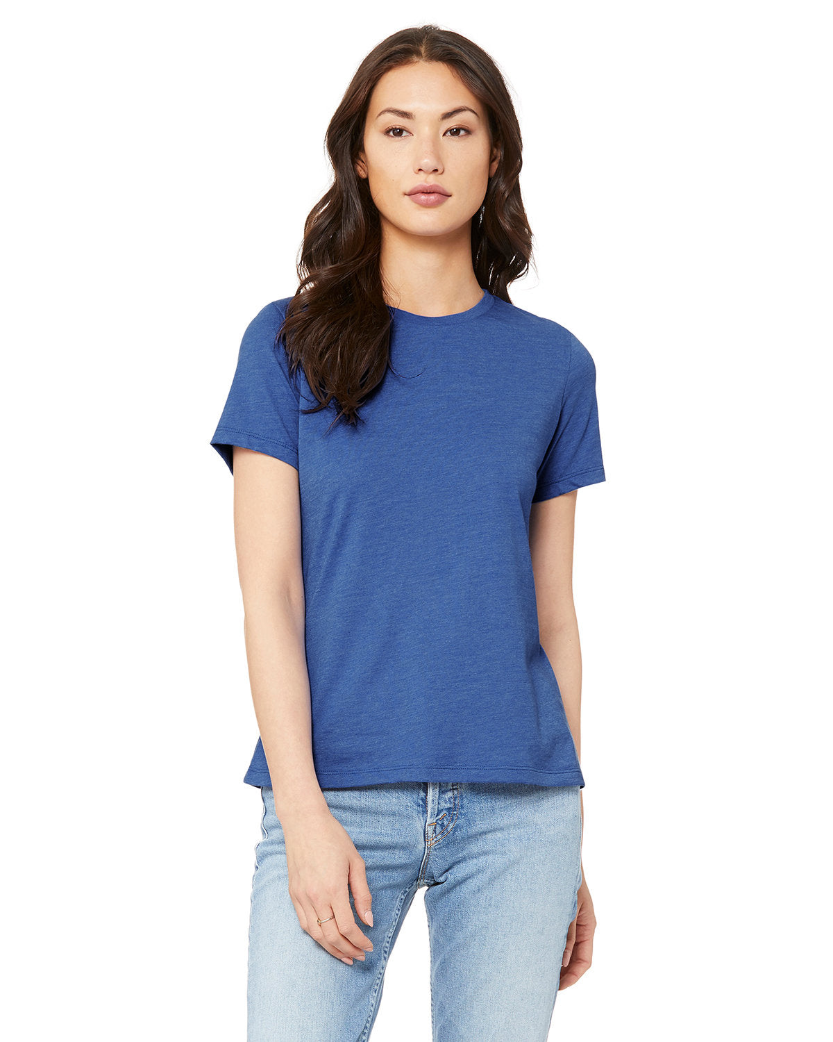 Bella + Canvas 6400CVC Women's Relaxed Heather Short Sleeve T-Shirt - Soft CVC Blend for Casual Wear, Gym & Everyday Comfort