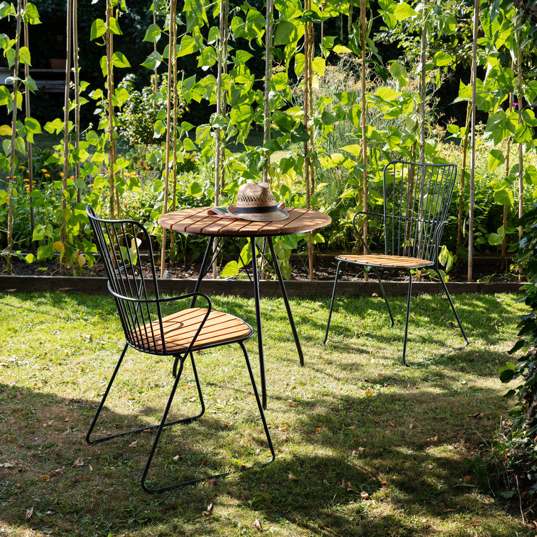 Circular Outdoor Cafe Table - Weather-Resistant Patio Dining Set for Garden, Backyard & Restaurant Use - Perfect for Al Fresco Dining & Outdoor Entertaining
