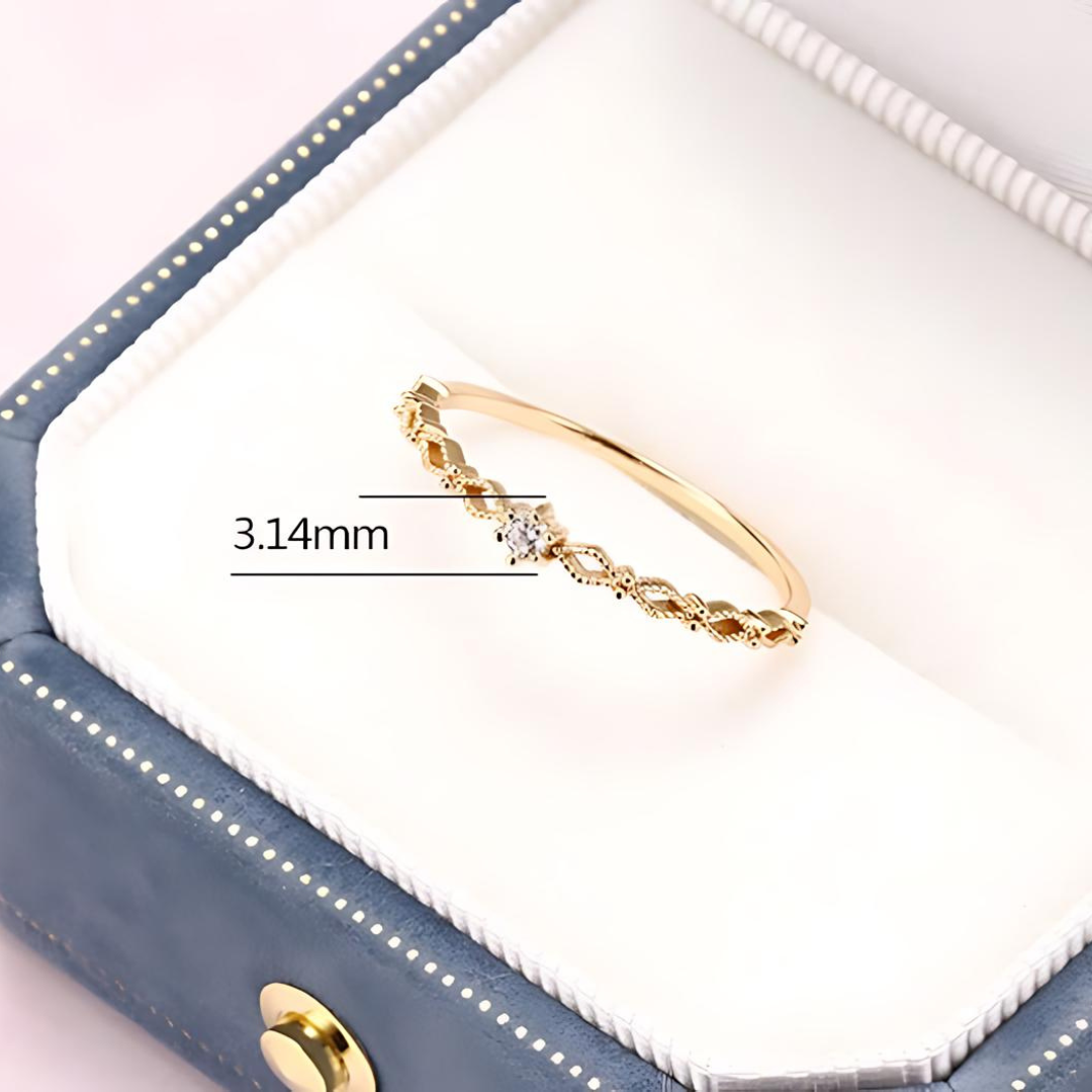 Elegant Rhombus Zircon Stackable Thin Rings for Women | HJZB 103 | Perfect for Layering, Everyday Wear & Special Occasions