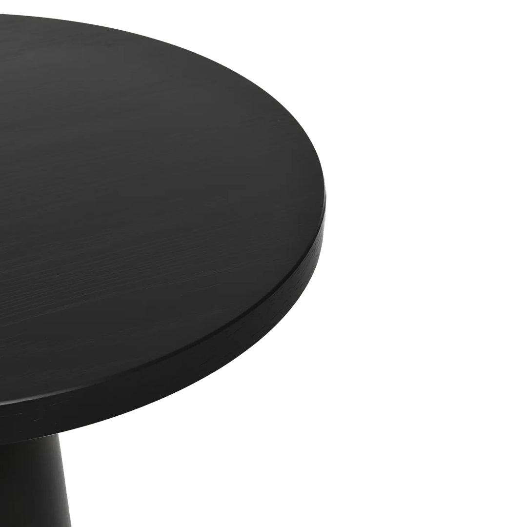 Modern Round Container Dining Table with Narrow Base - Perfect for Small Spaces, Apartments & Cozy Kitchens