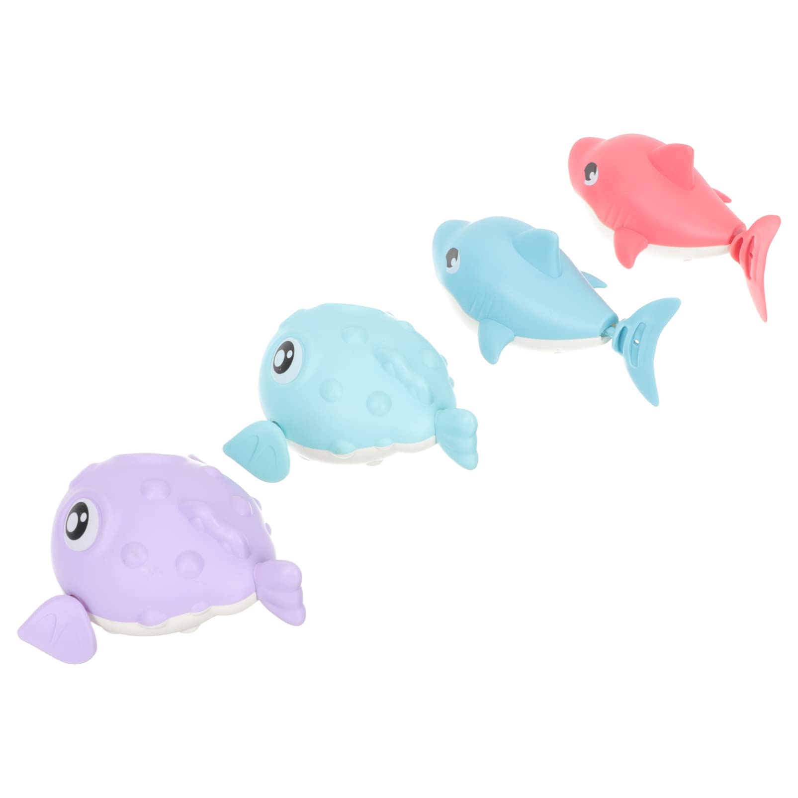 TOYANDONA 4Pcs Wind-Up Bath Toys for Kids - Floating Sea Animal Submarine, Water Sprinkler & Swimming Pool Games - Fun Bathtime & Pool Toys for Babies & Toddlers | Perfect for Bath Time Play, Sensory Development & Water Play Activities