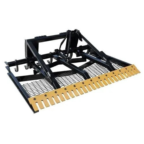 Berlon Hydraulic Land Plane Skid Steer Attachment - Heavy Duty Leveling Tool for Landscaping, Grading & Soil Preparation | Perfect for Farms, Construction Sites & Property Maintenance
