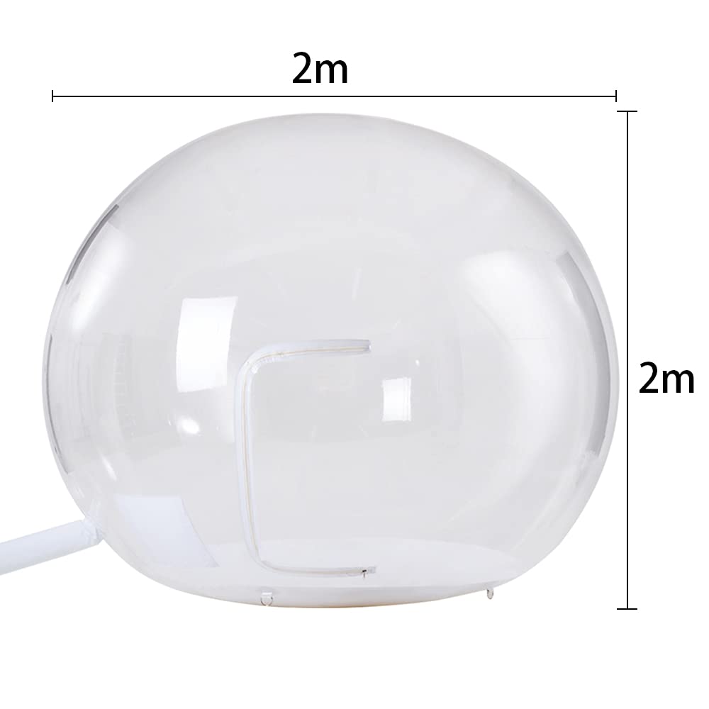 Transparent Inflatable Bubble Tent - Single Tunnel Dome Greenhouse with 110V 350W Blower for Outdoor Camping, Backyard Parties & Stargazing | Perfect for Family Gatherings, Garden Relaxation & Nature Observation