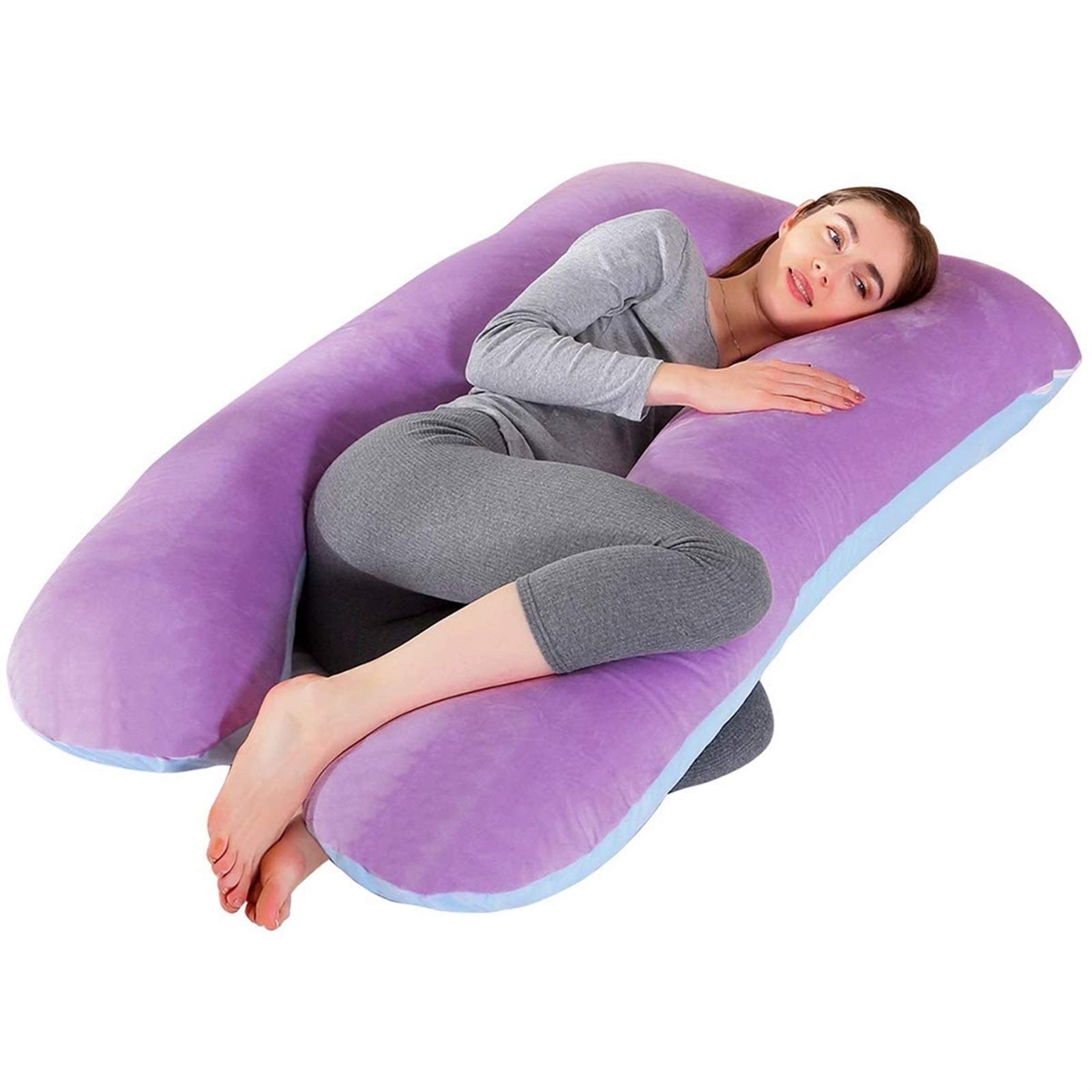 **Best Pregnancy Pillow for Full Body Support – U-Shaped Maternity & Nursing Pillow with Ergonomic Design – Perfect for Sleeping, Back Pain Relief & Breastfeeding Comfort**