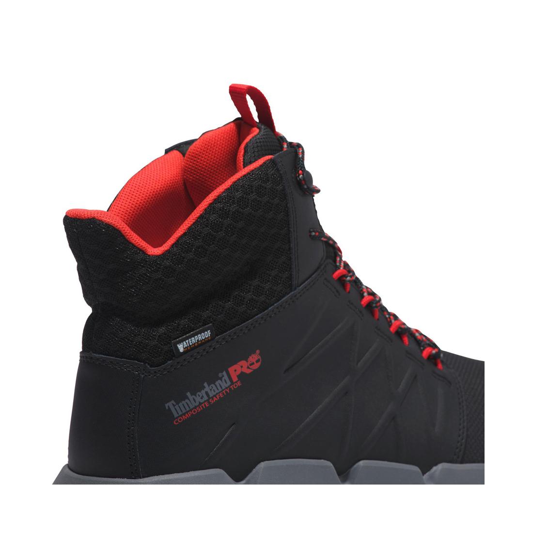 Morphix 6 Inch Composite Toe Waterproof Work Boot Black