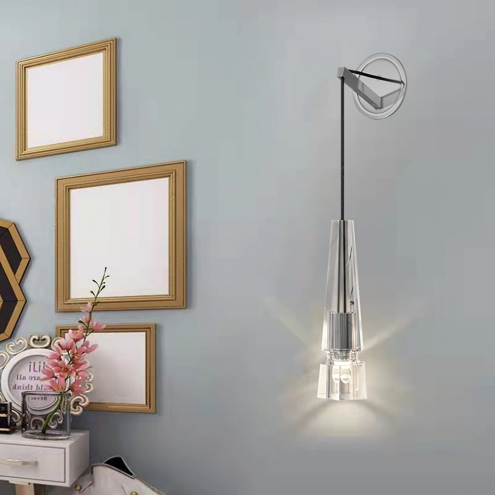 Chamonix Wall Sconce Light Fixture - Modern & Elegant Home Decor for Living Room, Bedroom, or Hallway Lighting
