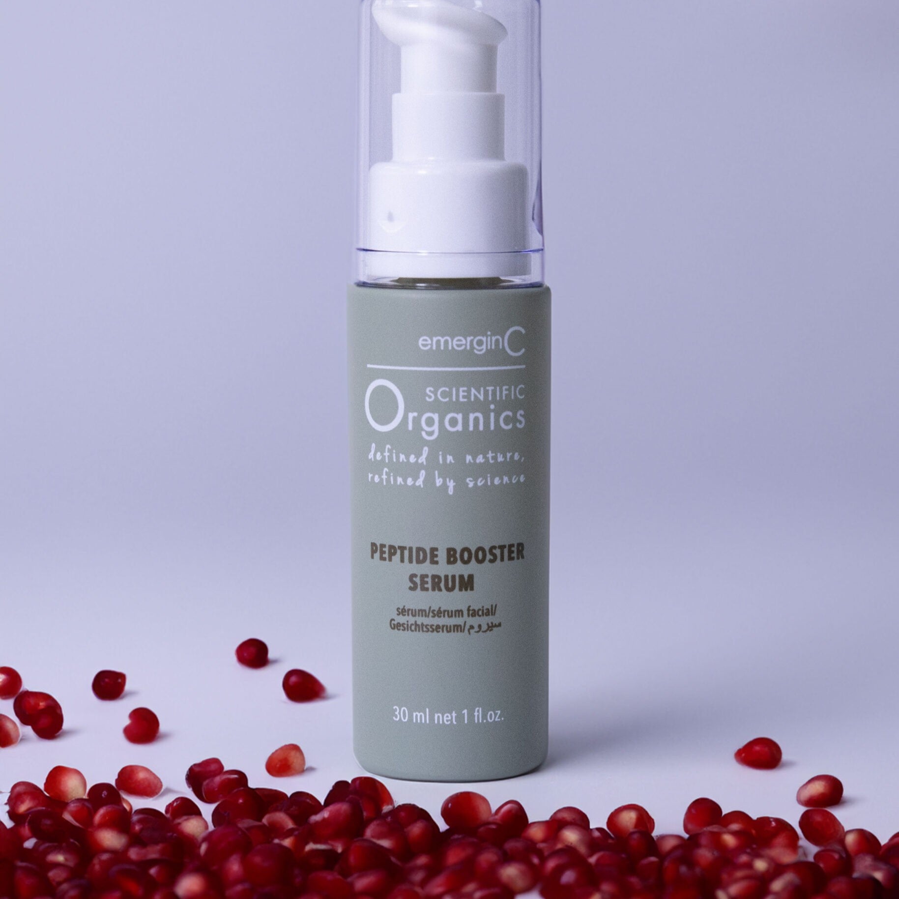 EmerginC Organics Peptide Booster Serum for Face - Anti-Aging Wrinkle Treatment & Collagen Boosting Serum for Women & Men - Perfect for Night Skincare Routine & Daily Moisturizing