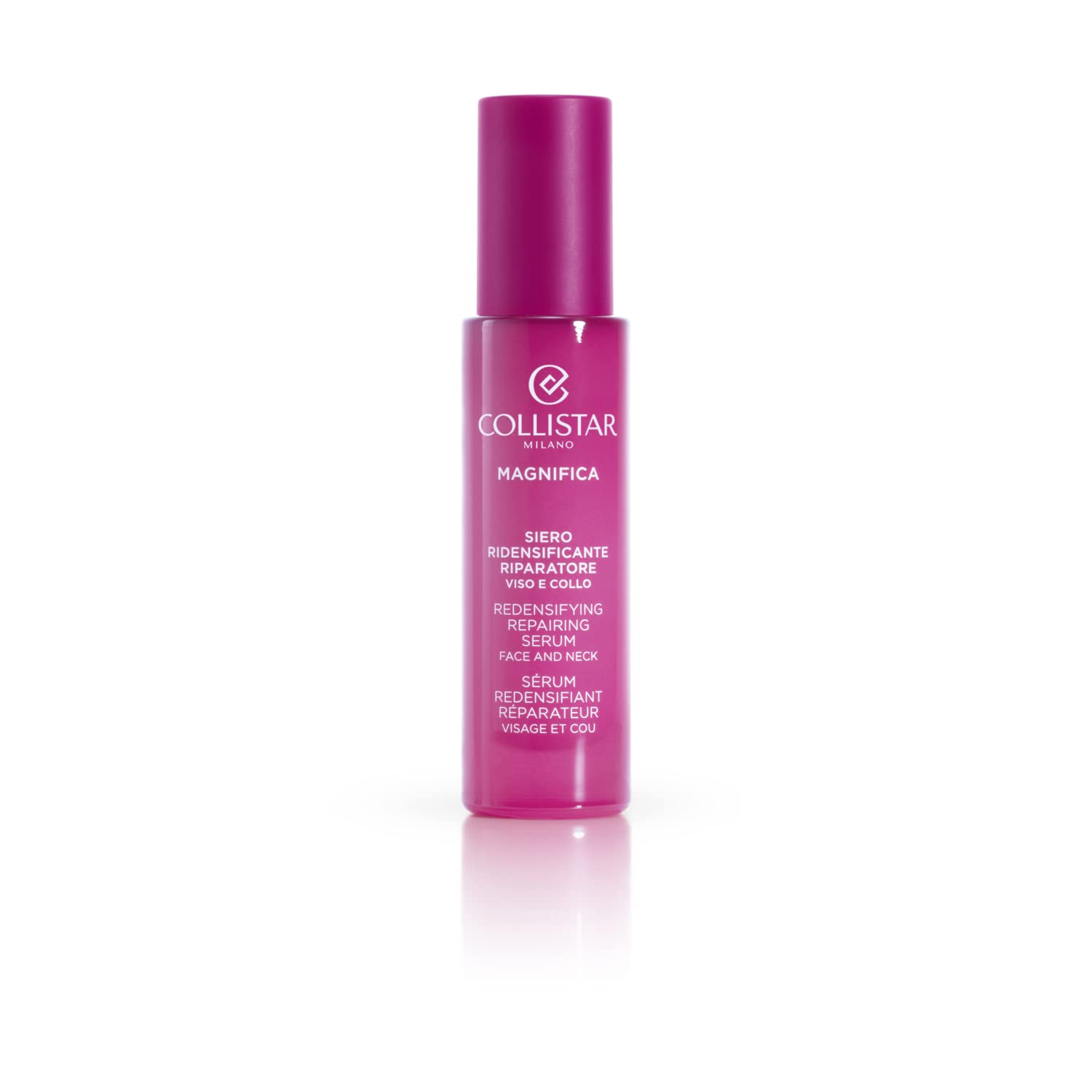 Collistar Magnifica Rich Replenishing & Repairing Face and Neck Serum - Deep Hydration & Plumping Effect for Sensitive Skin, Silicone-Free, 30ml - Perfect for Nighttime Skincare Routine & Anti-Aging Care