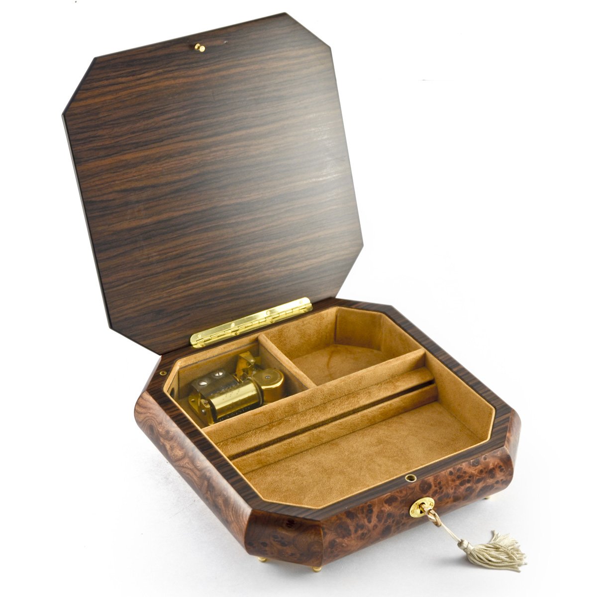 Exquisite Handcrafted 30-Note Floral Jewelry Music Box with 'Chariots of Fire' Melody - Perfect for Gift Giving, Home Decor & Romantic Surprises