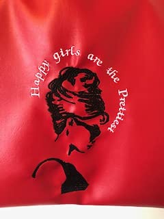 Audrey Hepburn Inspired Tote Bag - Stylish Cosmetic Bag for Women (Red) | Perfect for Travel, Work & Everyday Use