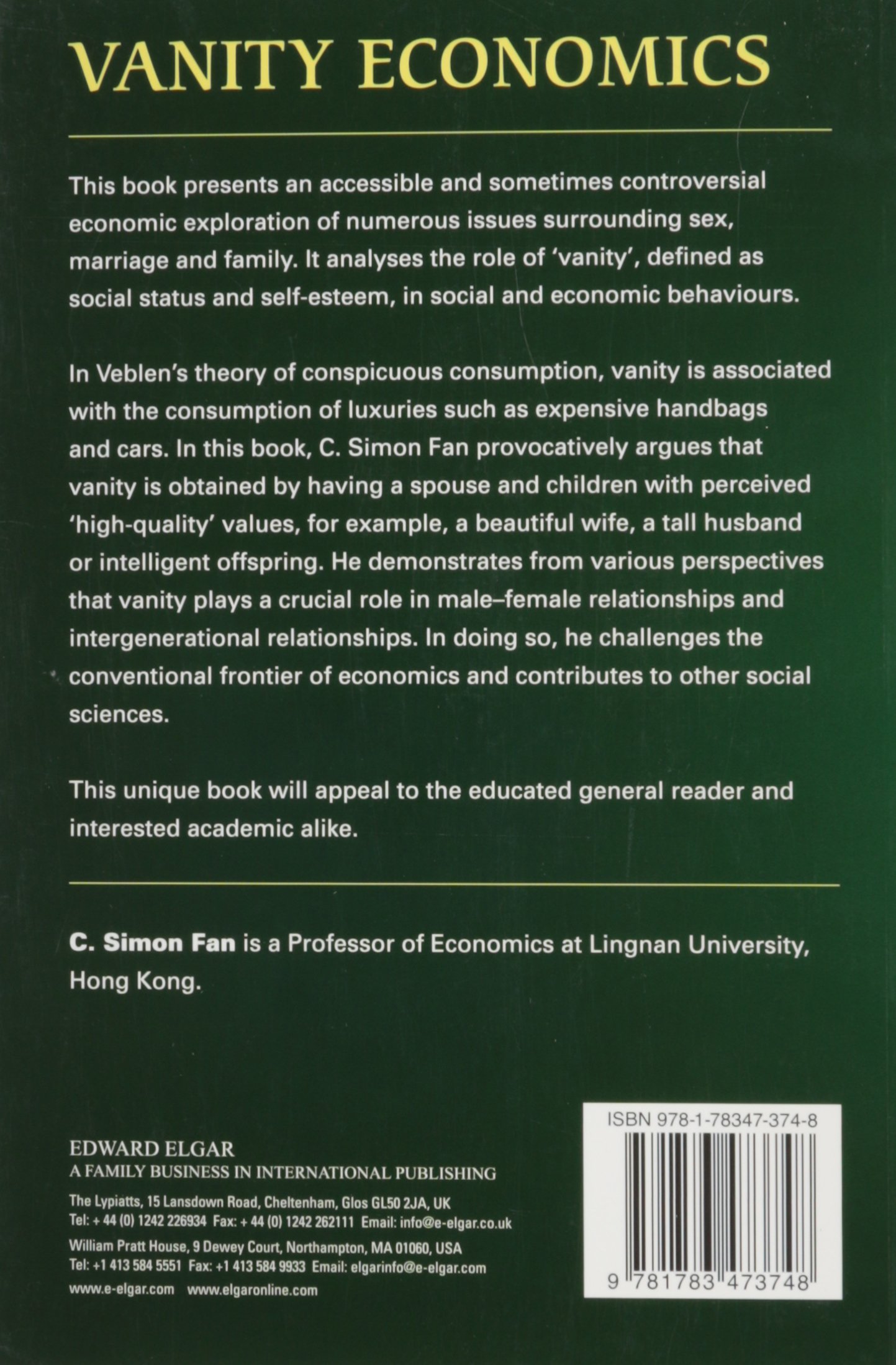 Vanity Economics: A Comprehensive Study on the Economics of Sex, Marriage & Family Relationships | Perfect for Academics, Policy Makers & Social Science Researchers