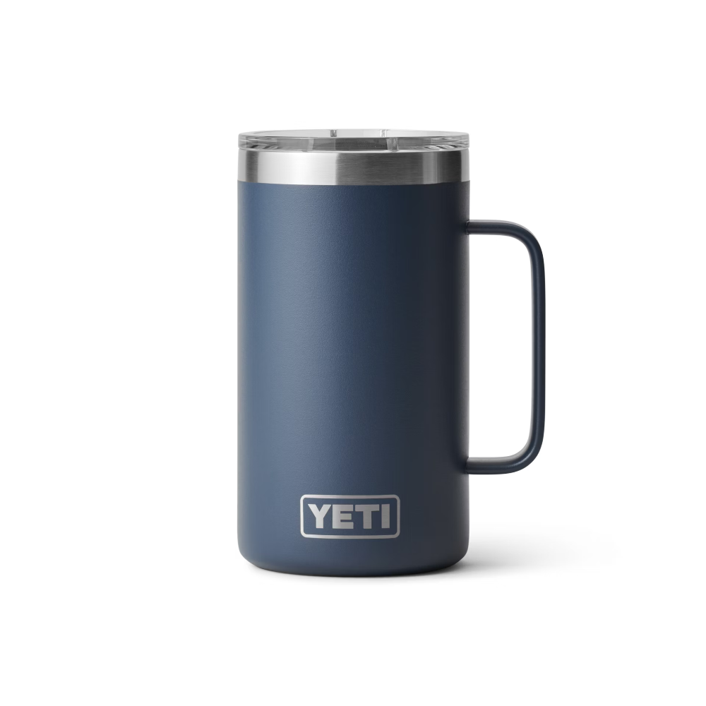 Yeti Rambler 24 oz Stainless Steel Insulated Mug with MagSlider™ Lid - Keeps Drinks Hot/Cold for Hours - Perfect for Camping, Travel & Office Use
