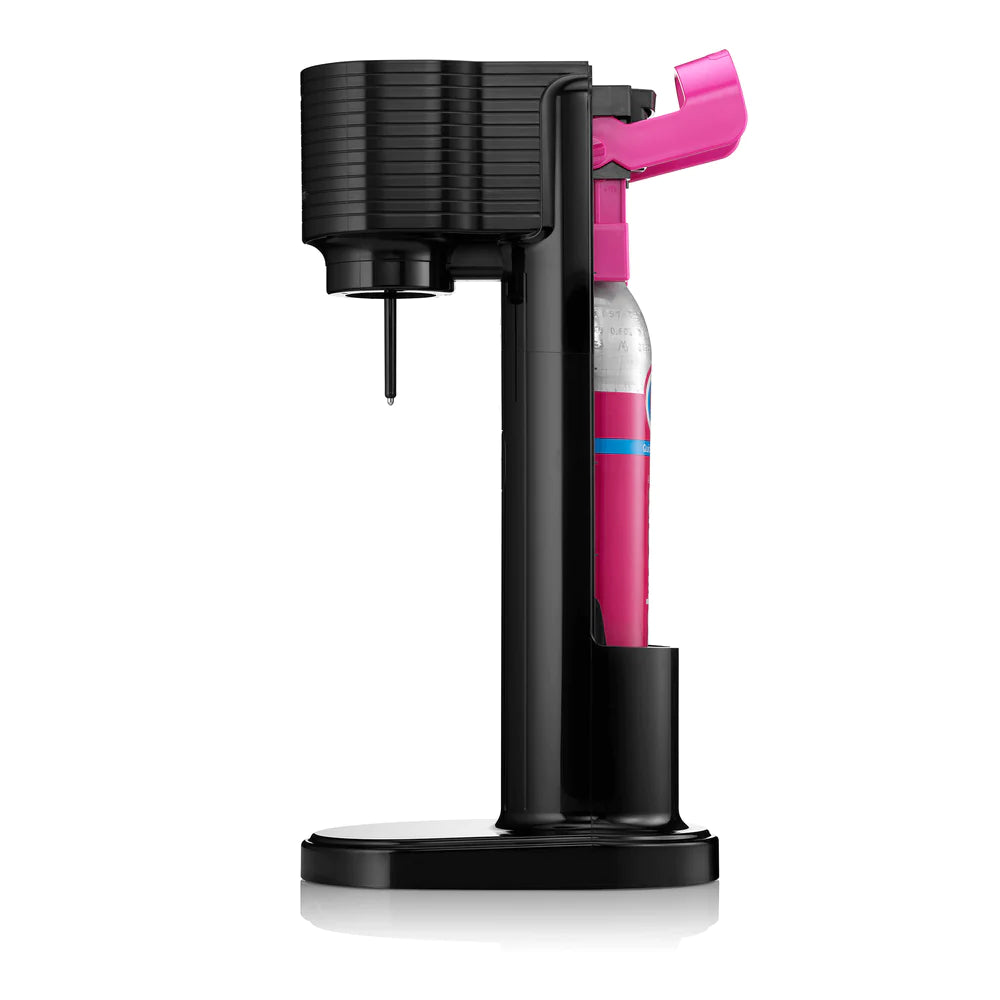 SodaStream Gaia Black Sparkling Water Maker - Countertop Carbonation System for Fresh Homemade Soda & Sparkling Water | Perfect for Kitchen, Office & Home Bar Use