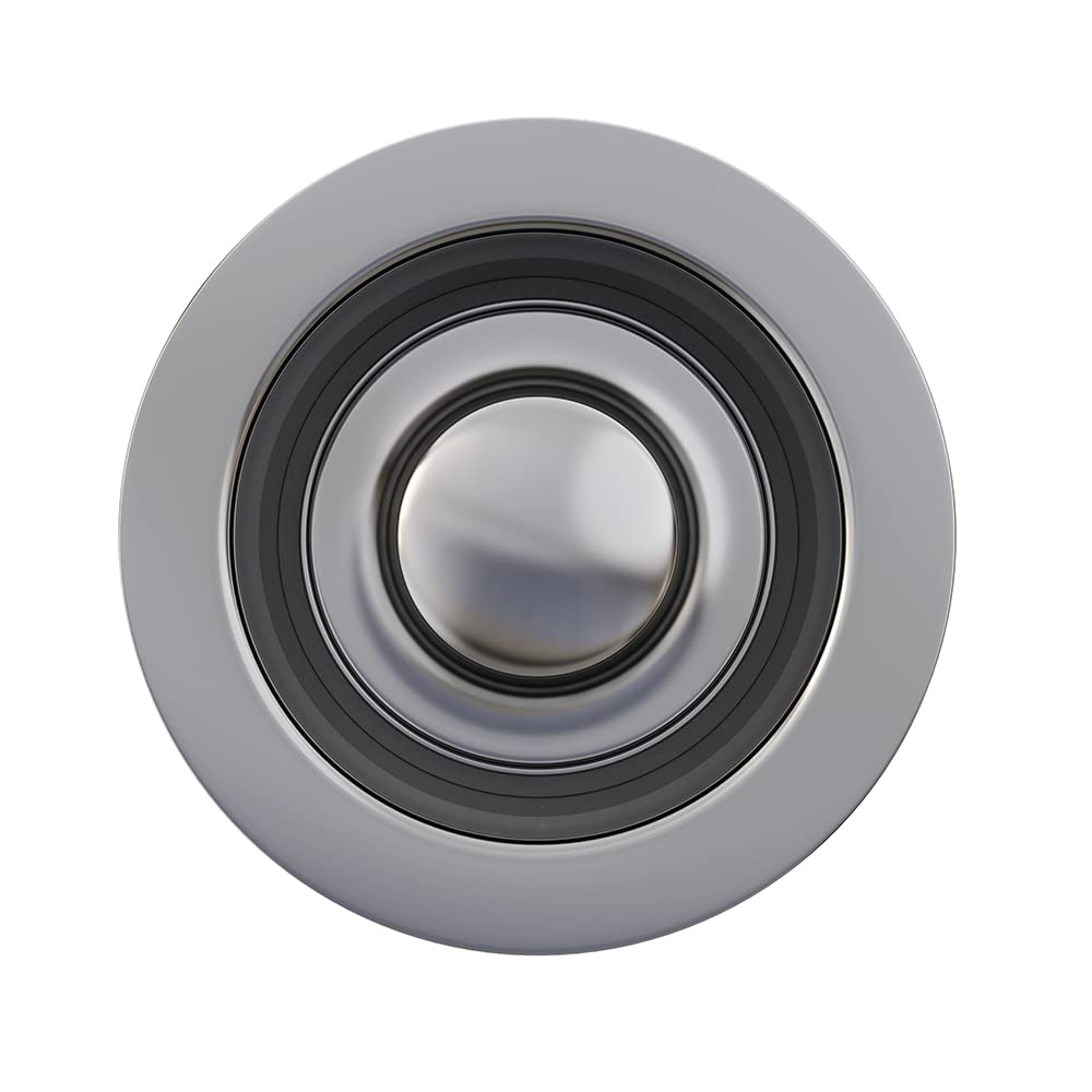 Stainless Steel Universal 3-1/2 Inch Sink Flange for Garbage Disposal & Sink Stopper - Fits Standard Drain Openings, Kitchen Sink Replacement Accessory (Gun Gray) - Perfect for Home Kitchen Upgrades & DIY Plumbing Repairs