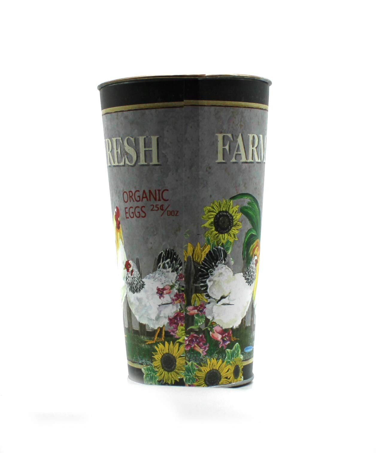 Farm Fresh Eggs Metal Farmhouse Pail - 8.5