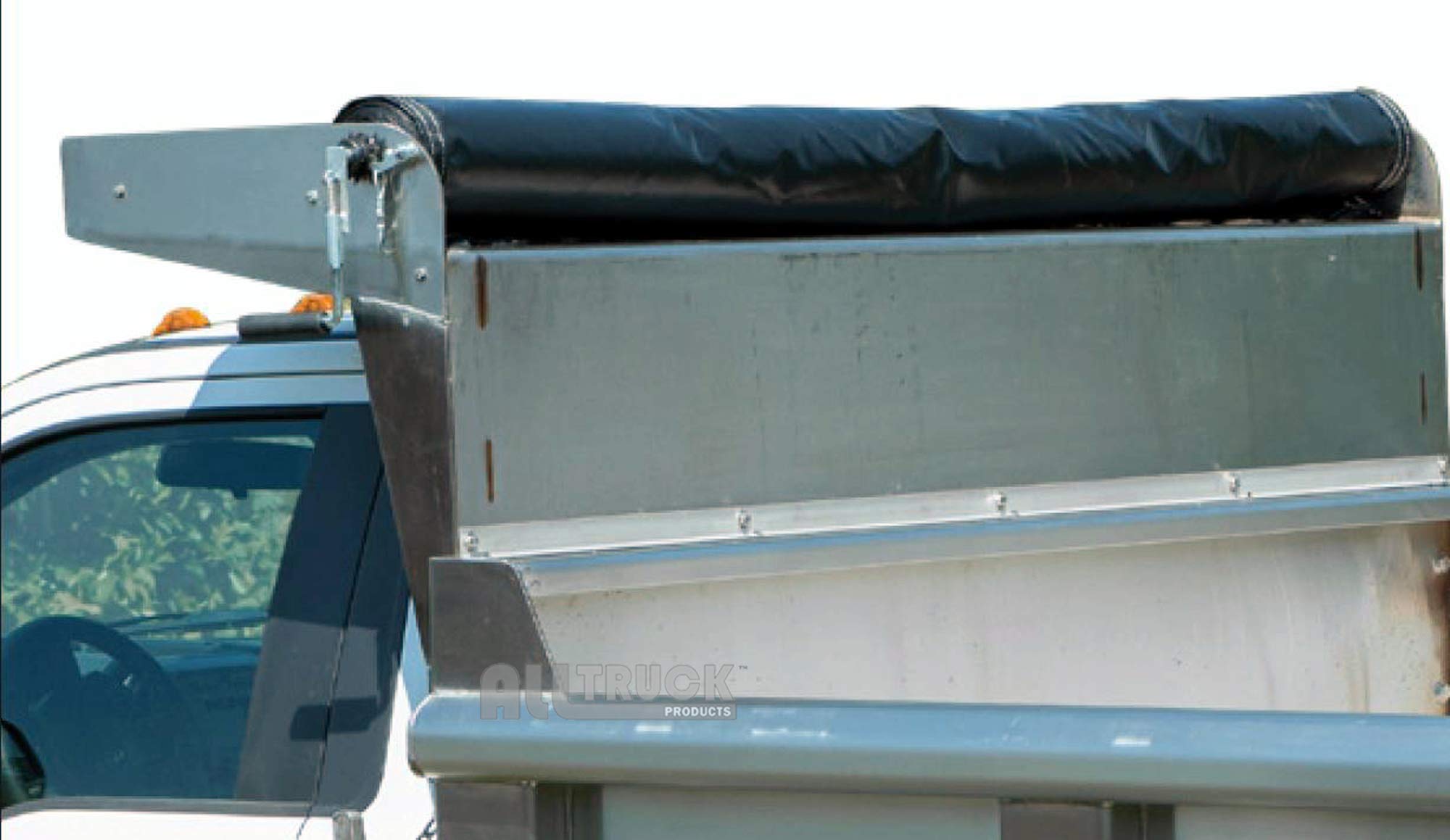 Aluminum Manual Truck & Trailer Hand Crank Tarp System (4.5' x 10') - Durable Cover for Cargo Protection, Hauling & Transport | Weatherproof & Easy to Use