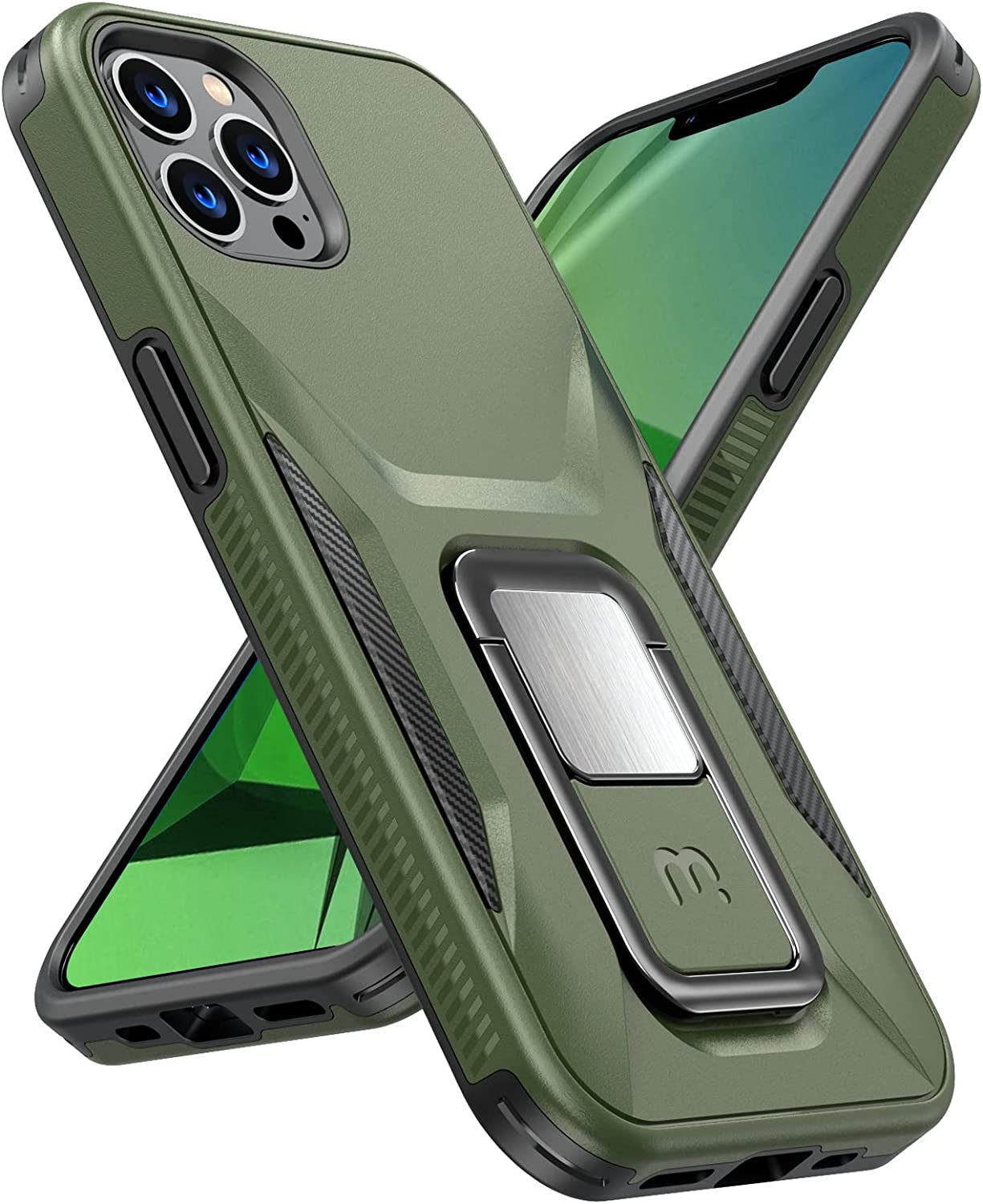 Magnetic Phone Case for iPhone 14 Pro (6.1 Inch) - Shockproof Protective Cover with Car Mount Compatibility - Blue - Perfect for Driving, Travel & Everyday Use
