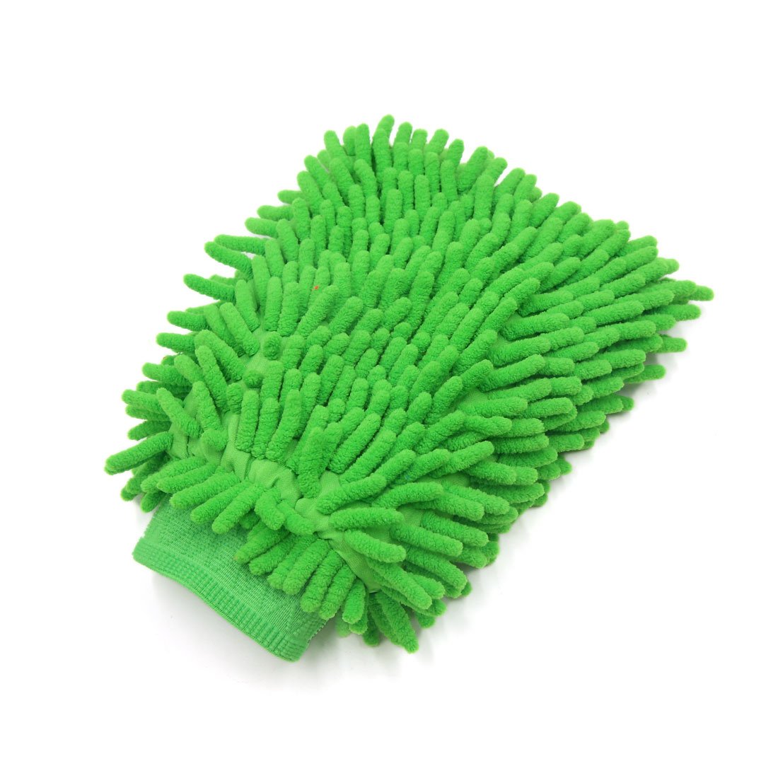 uxcell Green Microfiber Chenille Car Wash Gloves - Soft Cleaning Mittens for Auto Detailing & Vehicle Washing (Pair) - Perfect for Car, Truck, RV & Motorcycle Cleaning
