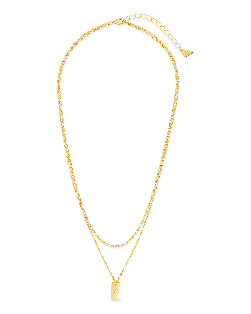 Layered Chain Necklace for Women - Initial Pendant Necklace, Dainty Gold & Silver Jewelry Gift for Her - Perfect for Everyday Wear, Date Night & Special Occasions