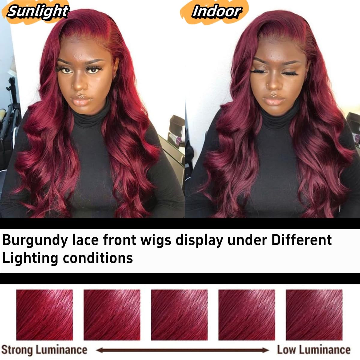 30 Inch 99J Burgundy Lace Front Wigs Human Hair - 180% Density 13x4 HD Transparent Lace - Body Wave Lace Frontal Wigs Wine Red - Glueless Colored Human Hair Wigs for Women - Perfect for Cosplay, Daily Wear & Special Occasions