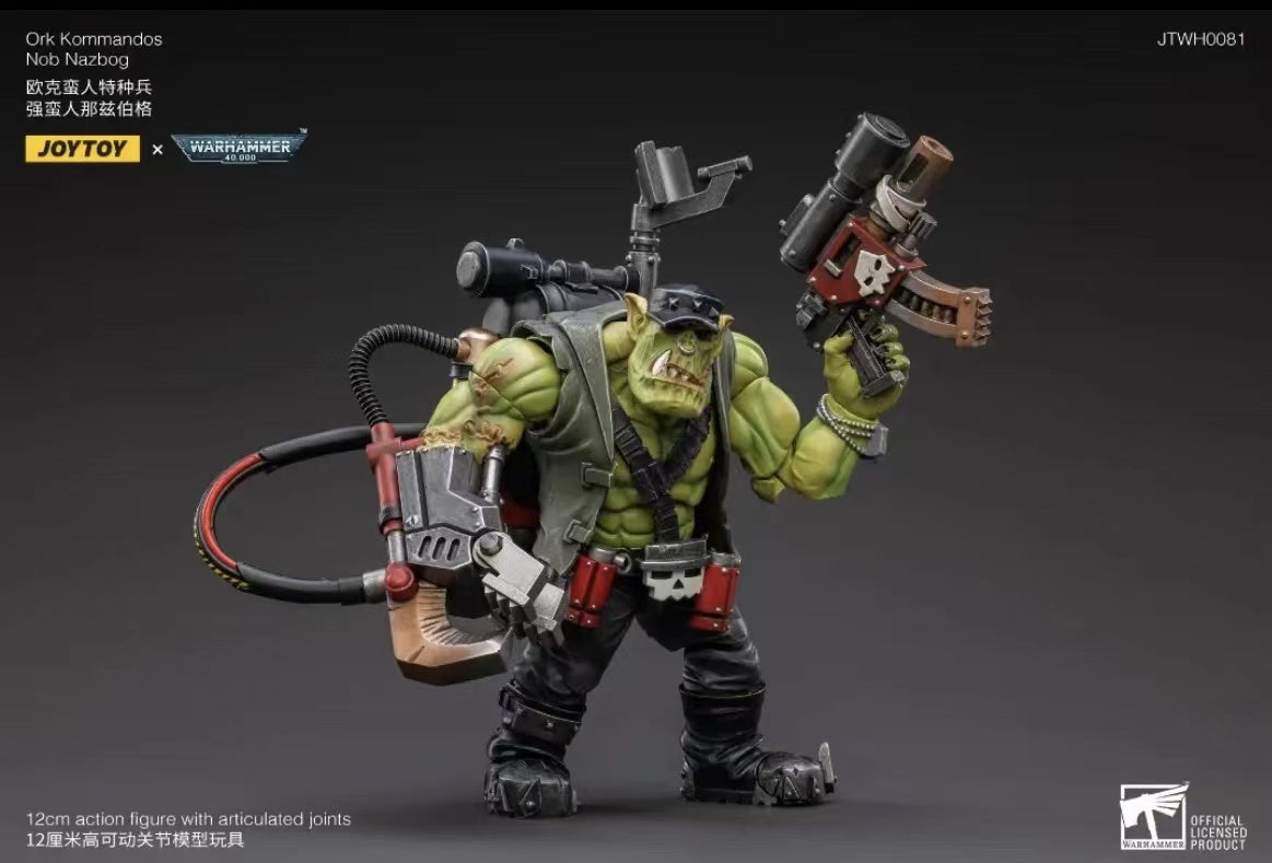 JOYTOY 1/18 Scale Warhammer 40K Ork Kommandos Action Figure - Highly Detailed Collectible Model for Tabletop Gaming & Display