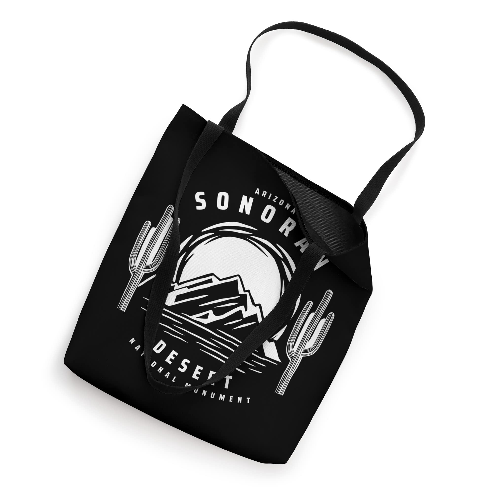 Sonoran Desert Souvenir Tote Bag - Eco-Friendly Cotton Canvas Shopping Bag with Cactus Design | Perfect for Groceries, Beach Trips & Farmers Market