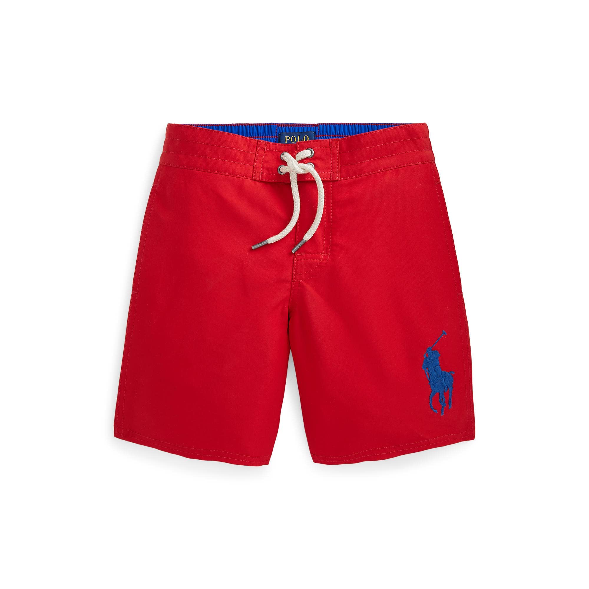 POLO RALPH LAUREN Boys' Big Pony Swim Trunks for Little Kids - Red Size 6 | Quick-Dry Swim Shorts for Beach, Pool & Summer Water Activities