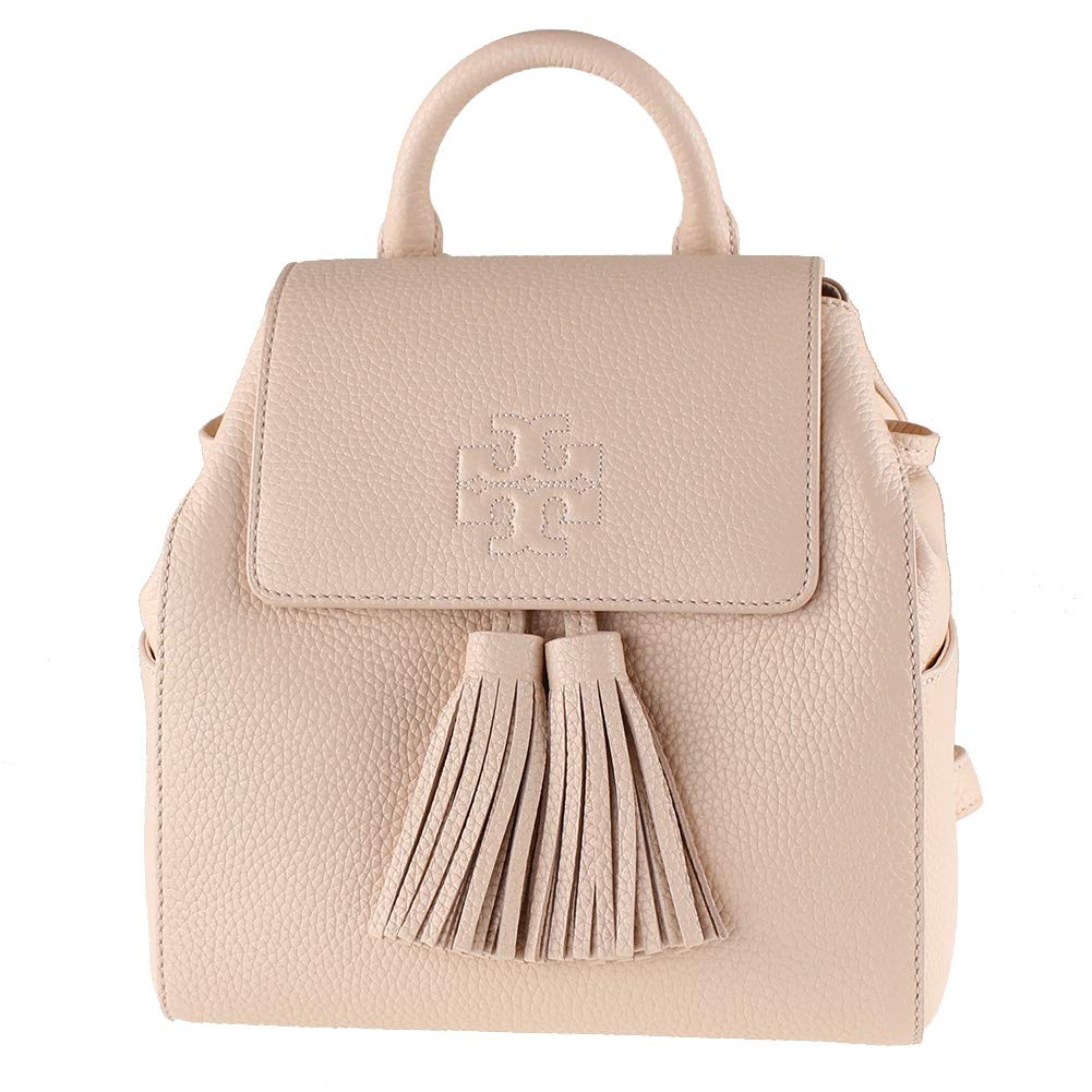 Tory Burch Thea Mini Sweet Melon Leather Backpack for Women - Stylish & Compact Crossbody Bag for Travel, Work & Everyday Use