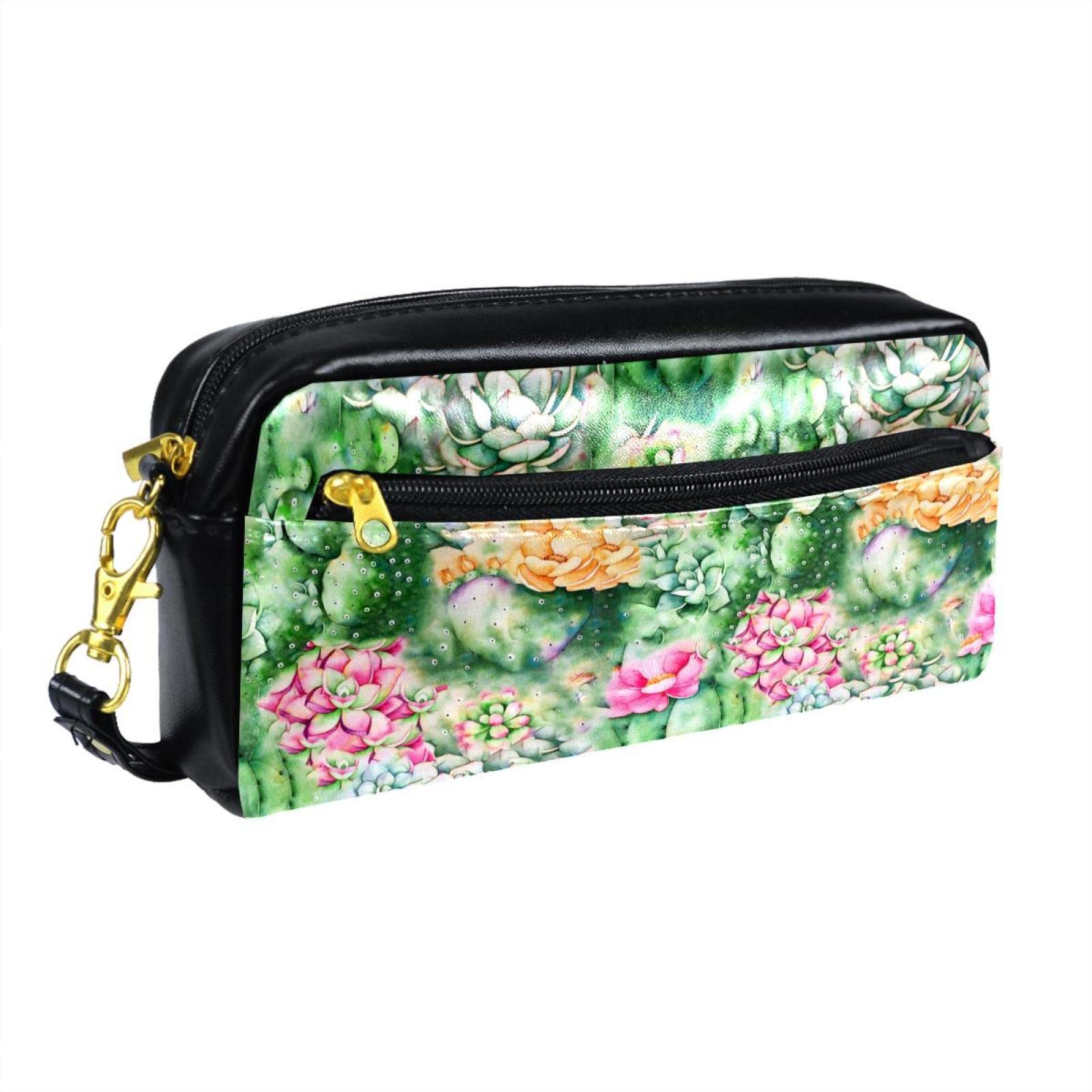 Cactus Pattern Pencil Case - Portable Pen Pouch Organizer for School & Office Supplies | Perfect for Students, Teachers & Backpack Organization