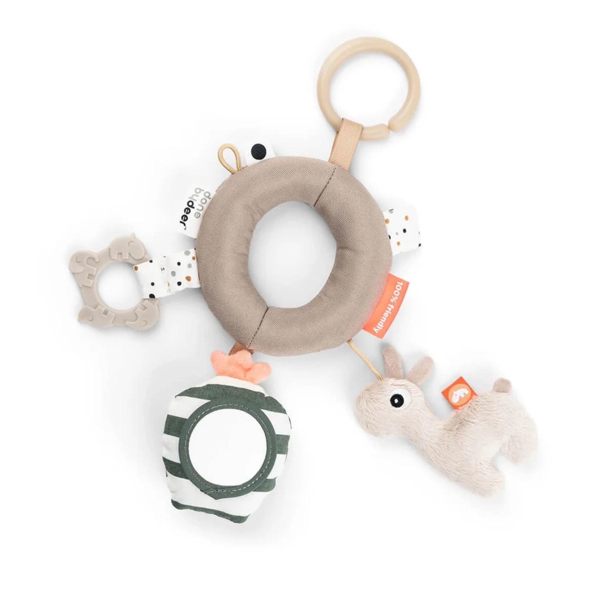 Done by Deer Lalee Sand Activity Ring - Soft Teething Toy for Babies, Safe & BPA-Free - Perfect for Soothing Sore Gums & Sensory Play