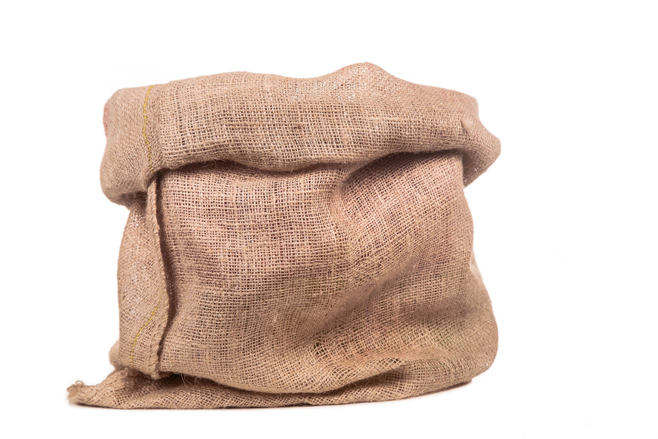 12x19 Inch Small Burlap Sand Bags - 100% Biodegradable Natural Jute Gift Bags for Weddings, Crafts & DIY Projects - Wholesale Bulk Pack of 5 Eco-Friendly Sandbaggy Bags - Perfect for Party Favors, Home Decor & Garden Use