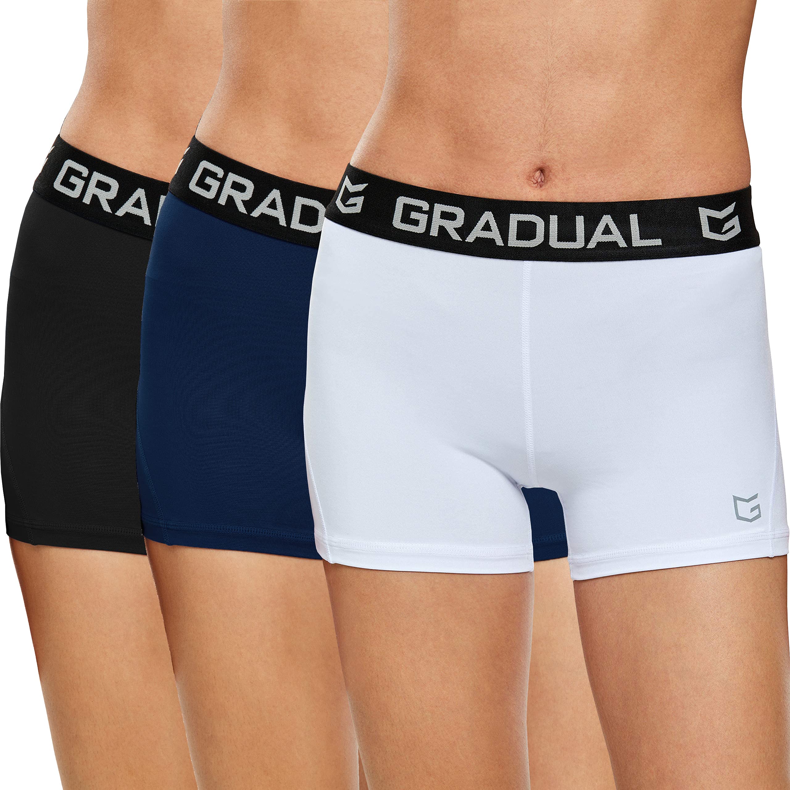 Women's Spandex Compression Volleyball Shorts 3