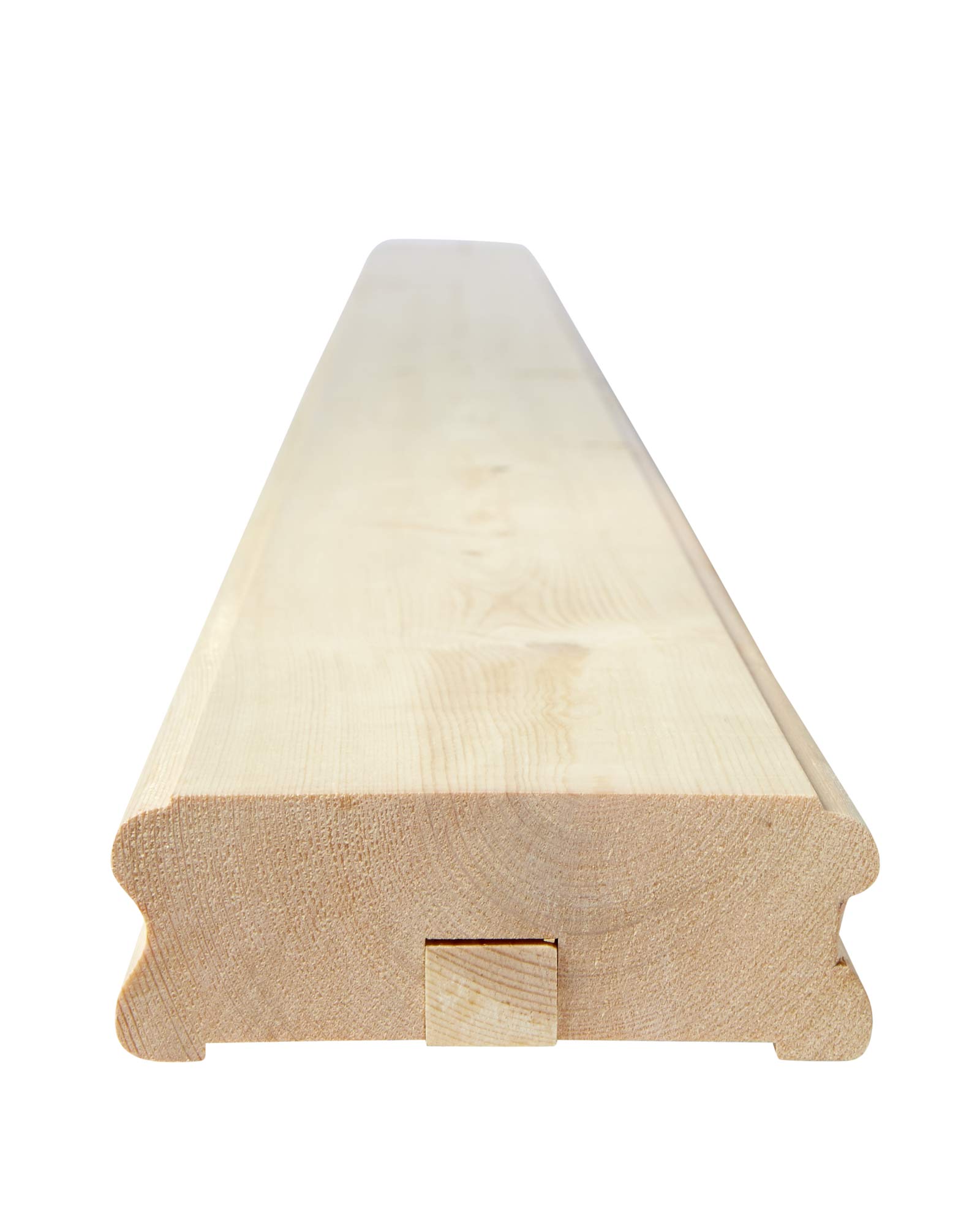 Pine Wood Stair Handrail 115 x 40 x 2350 mm - Durable Indoor/Outdoor Staircase Railing for Home Safety and Decoration