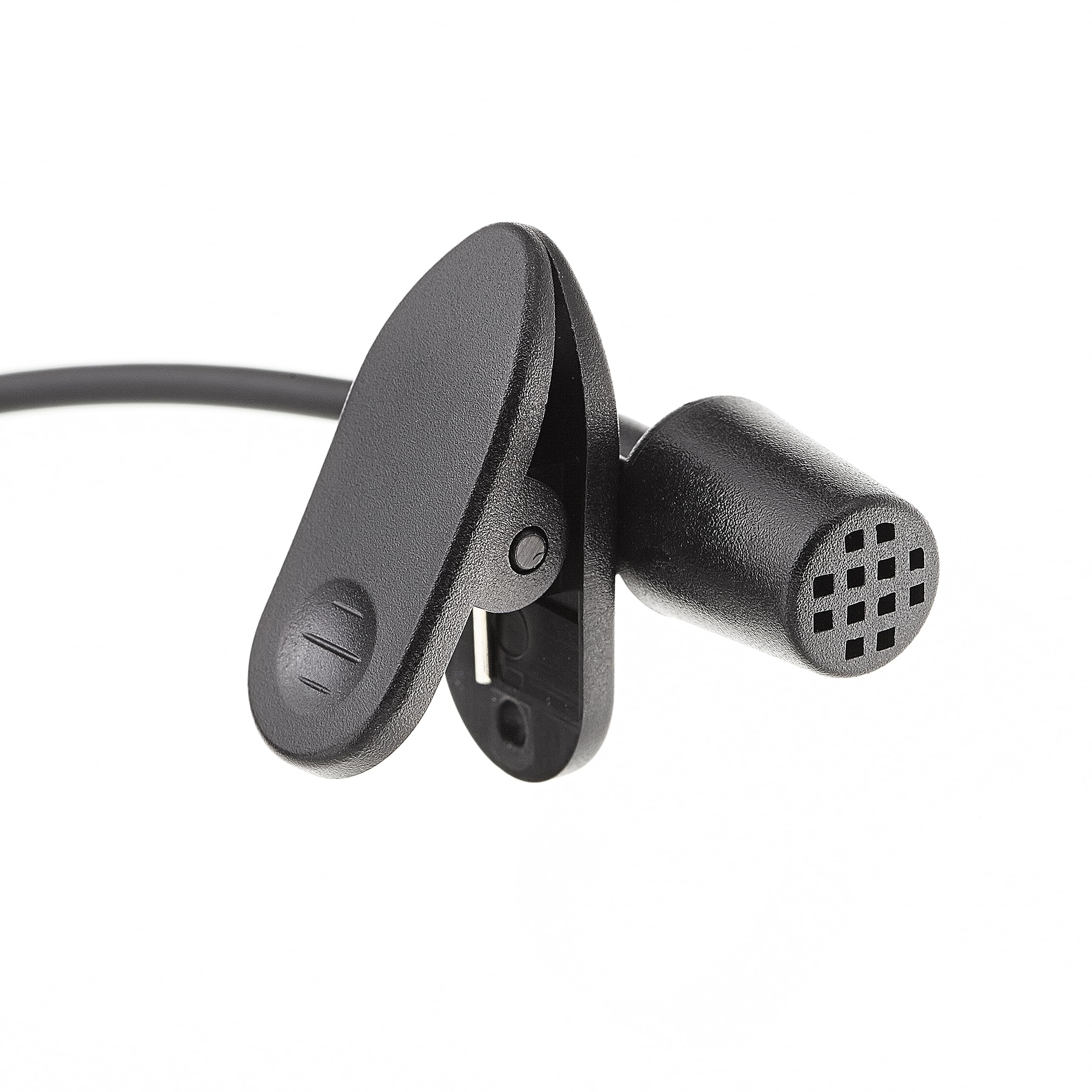 3 Wire Covert Acoustic Tube Earpiece with PTT Microphone for ICOM 2 Pin Radio - Clear Communication for Security, Surveillance & Law Enforcement Professionals