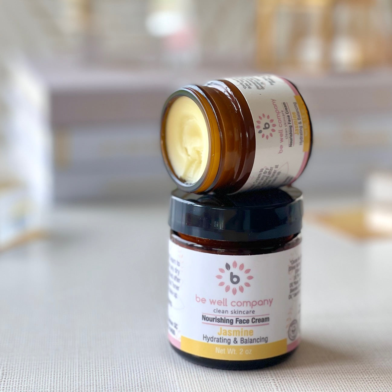Nourishing Jasmine Face Cream for Dry Skin - Hydrating & Anti-Aging Moisturizer for Day & Night Use