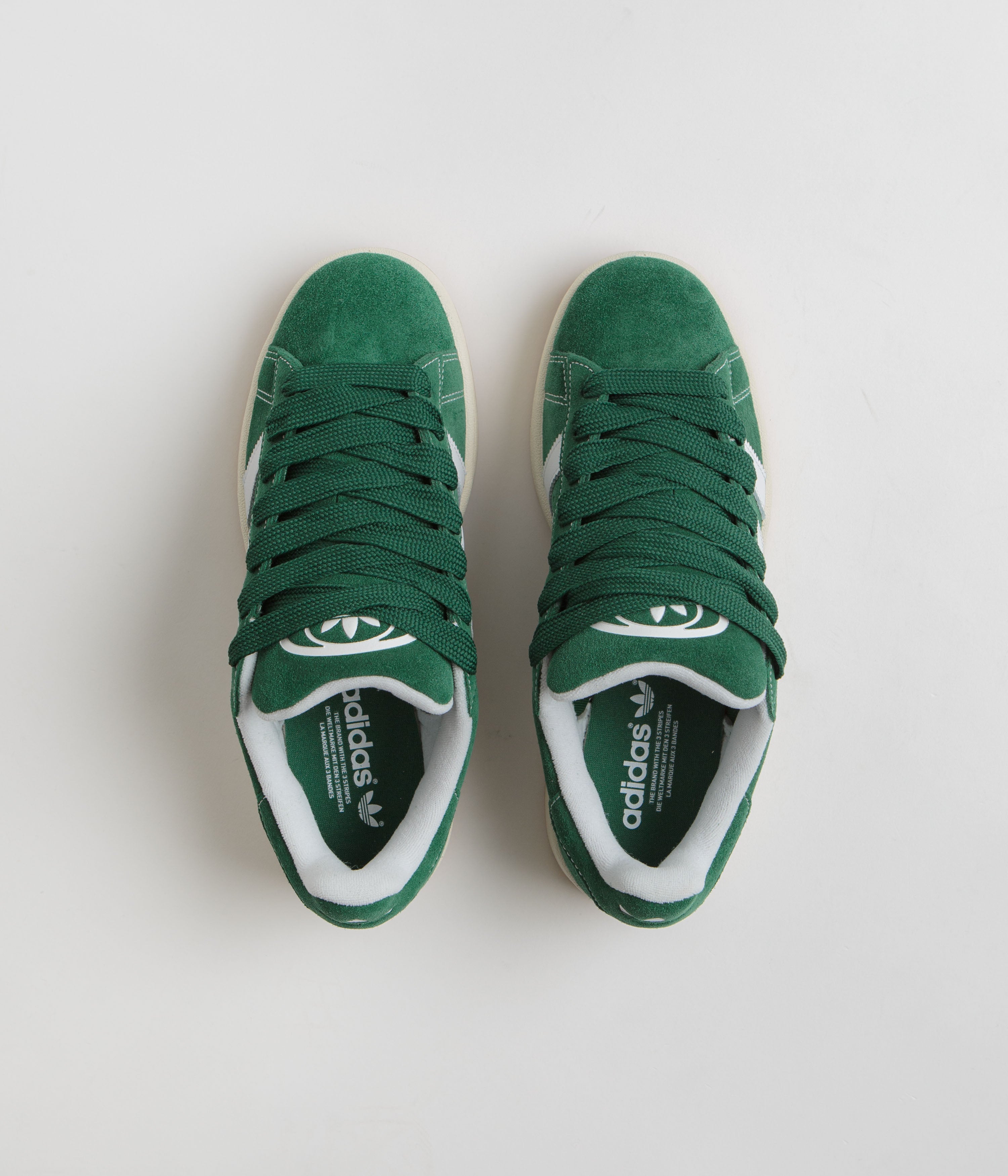 Adidas Campus 00s Sneakers - Dark Green/FTWR White/Off White - Retro Running Shoes for Men & Women - Perfect for Casual Wear, Street Style & Everyday Comfort