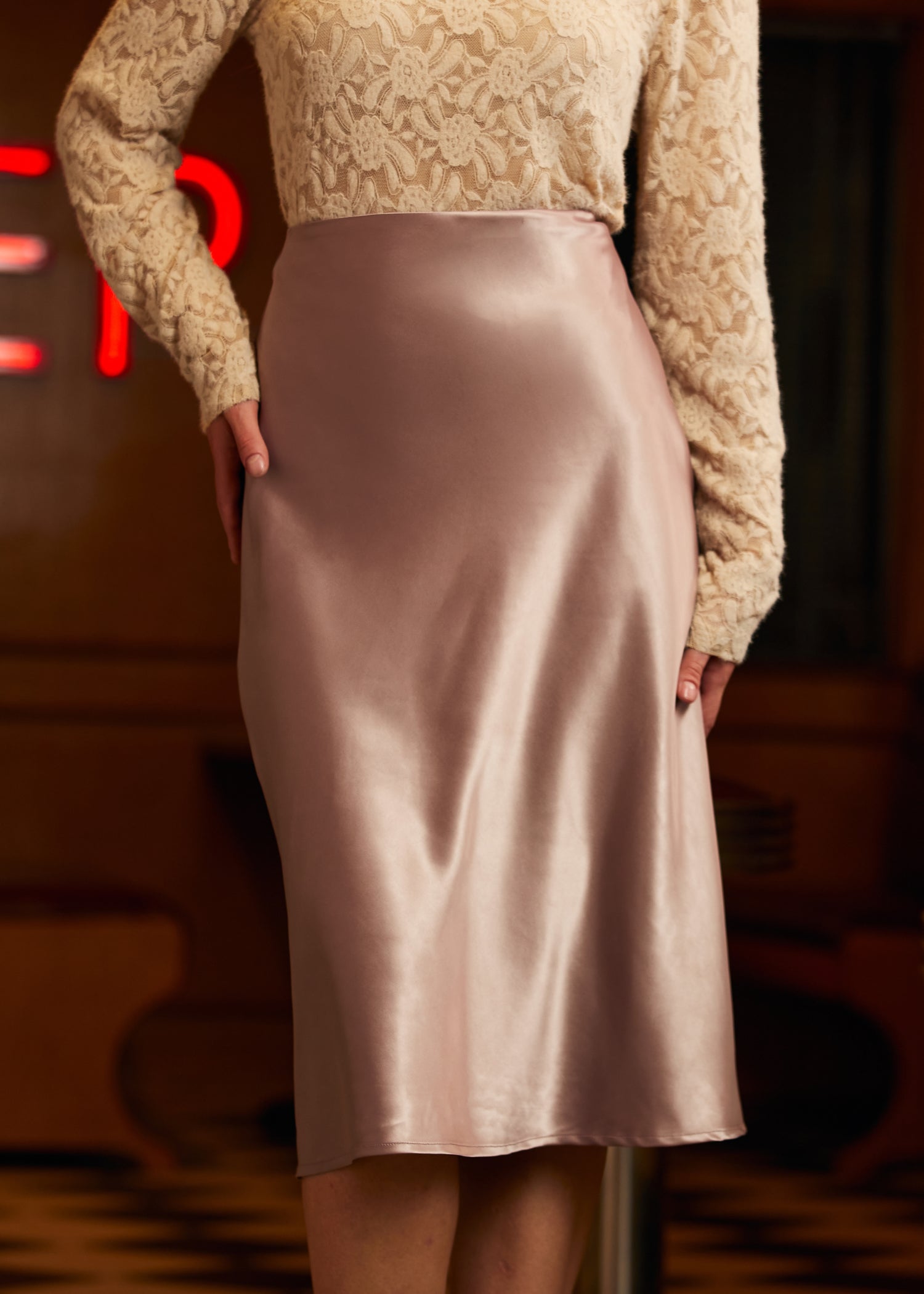 Elegant A Little Love Bias Midi Skirt for Women - Flowy Summer Dress with Side Slit | Perfect for Date Night, Beach Vacation & Casual Outings